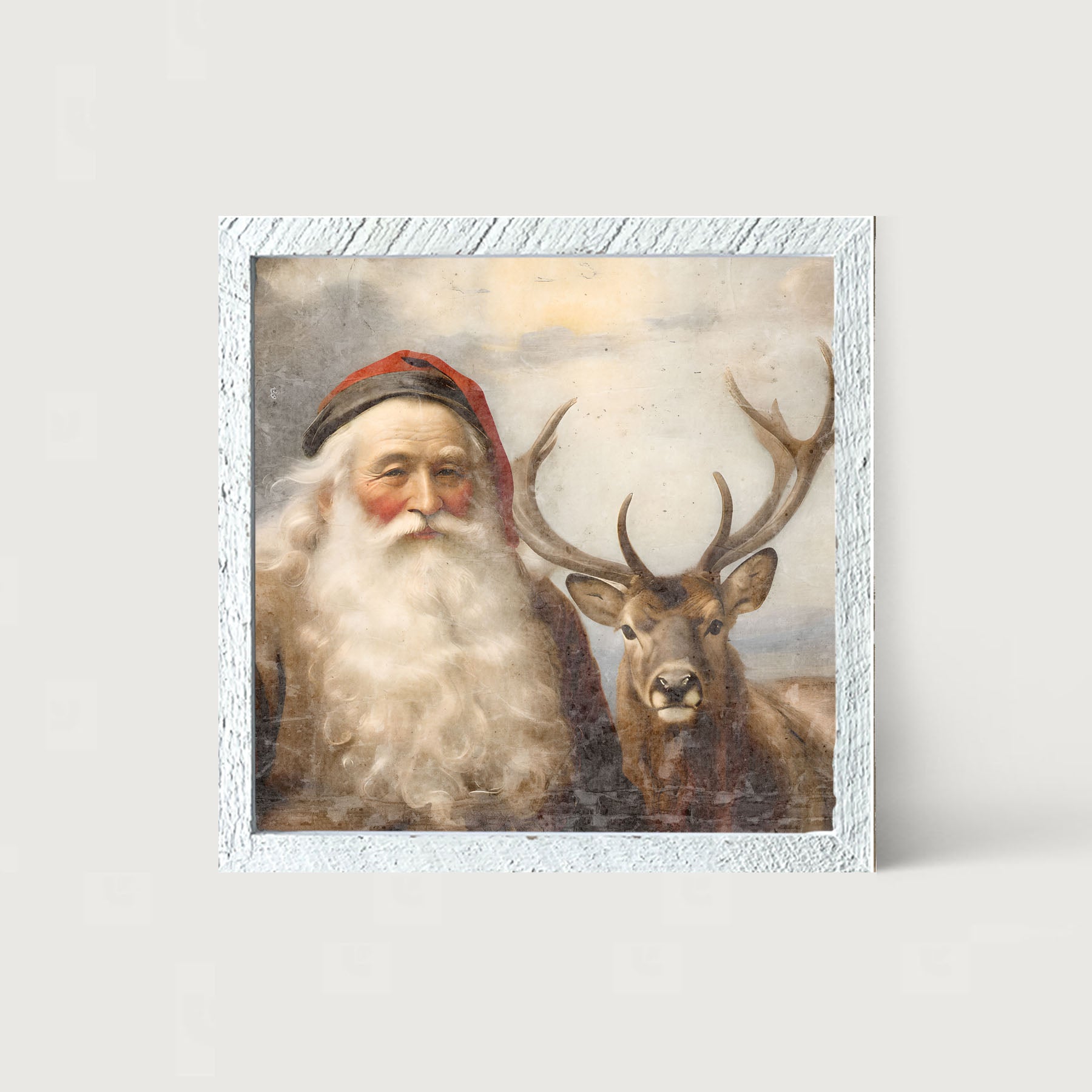 Reindeer with Santa 2