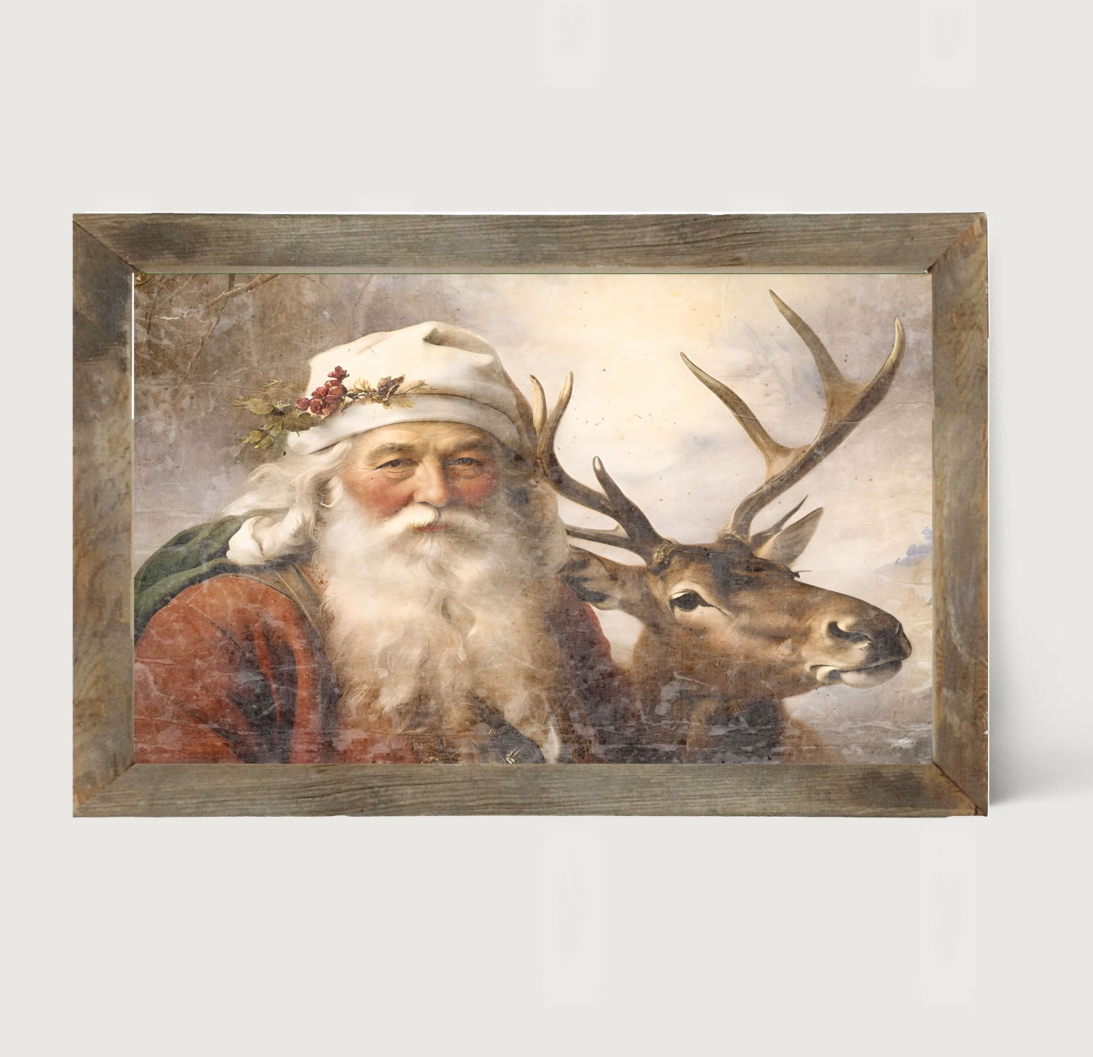 Reindeer with Santa 3