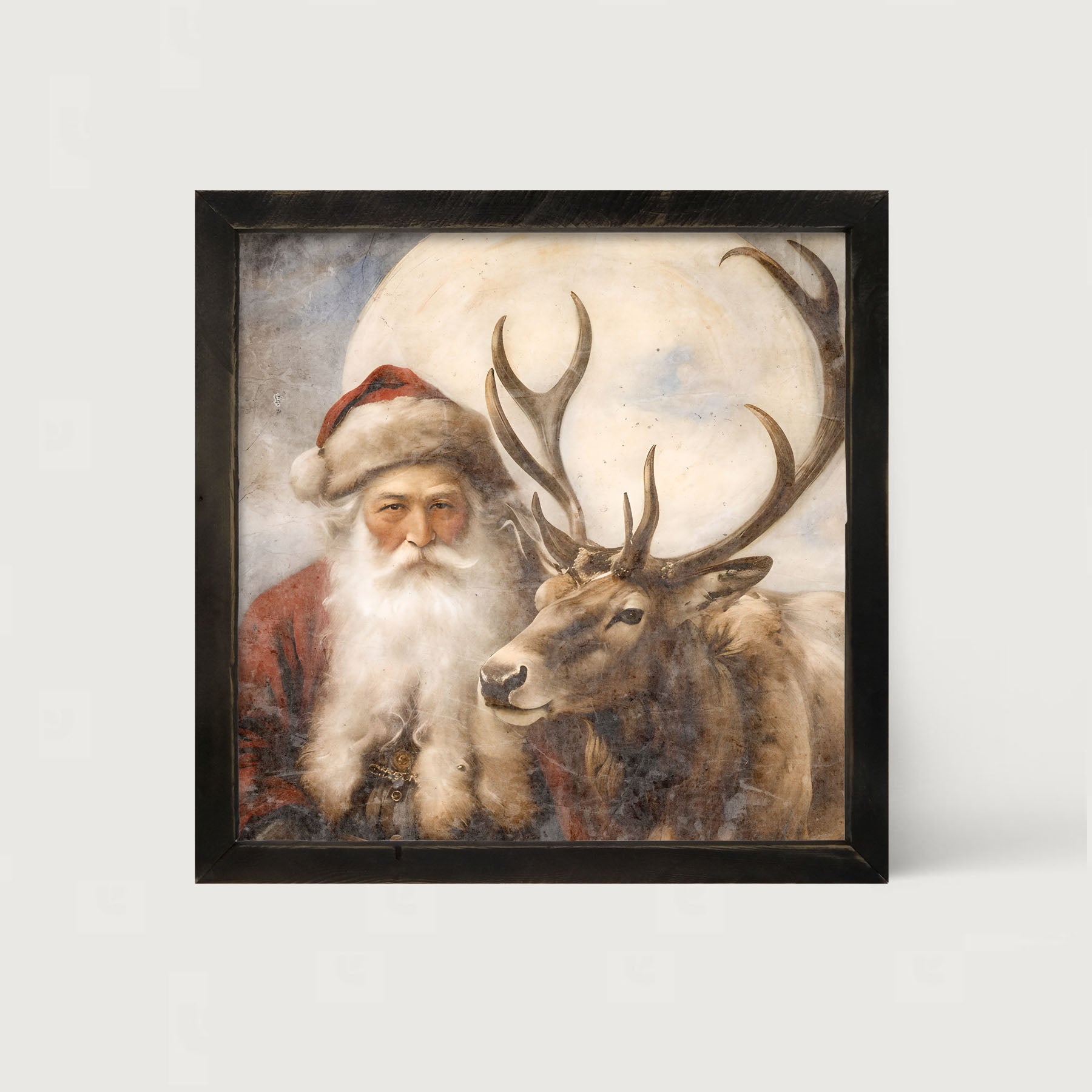 Reindeer with Santa 4