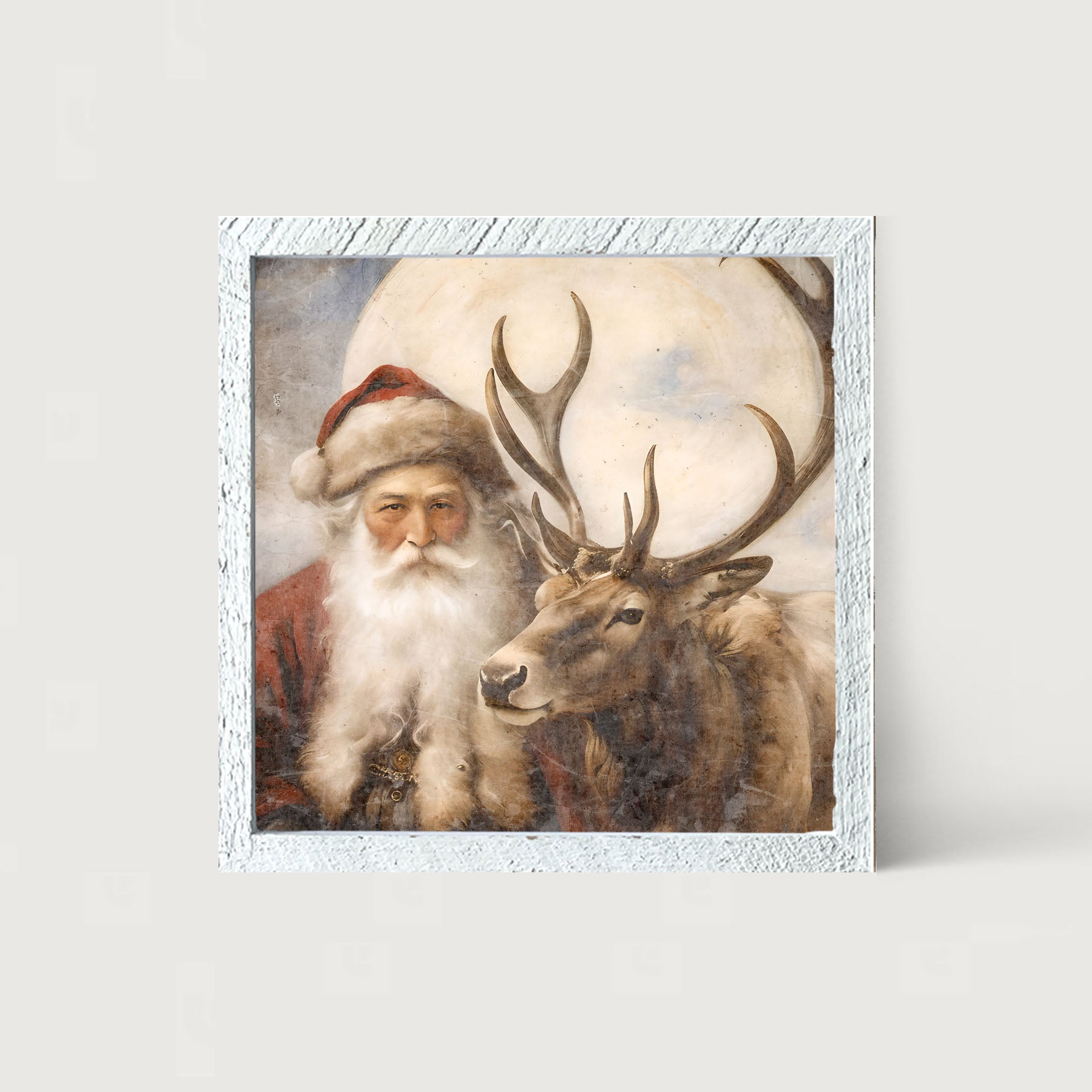 Reindeer with Santa 4