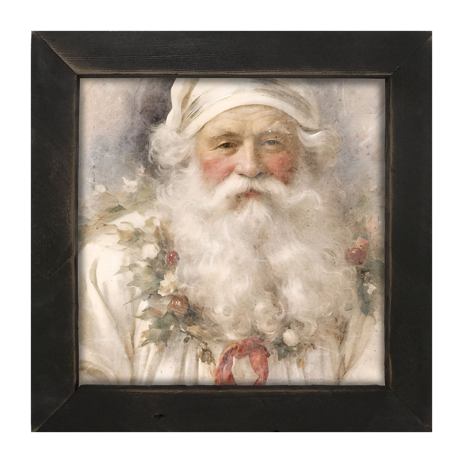 White Background Santa 2 - Framed art