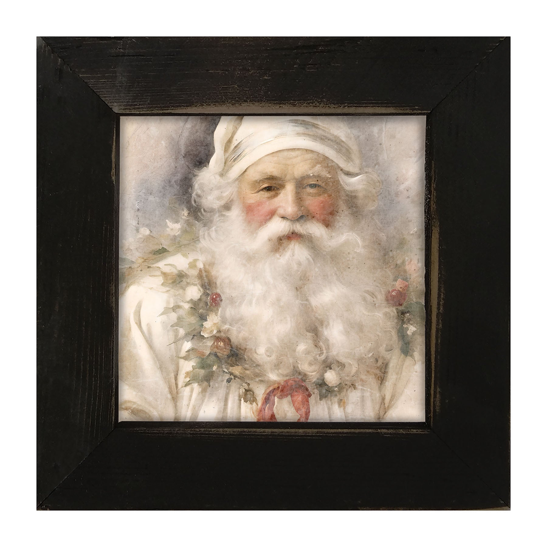 White Background Santa 2 - Framed art