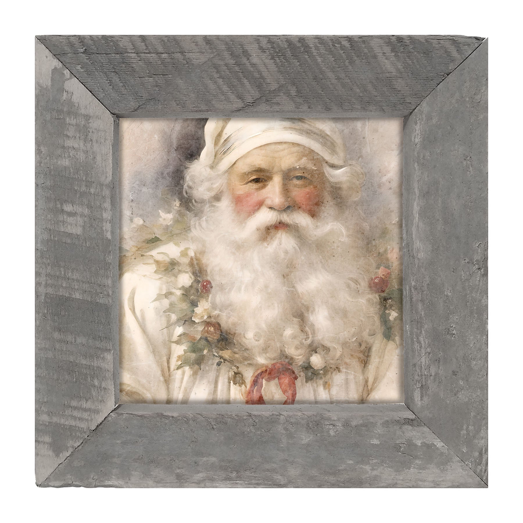 White Background Santa 2 - Framed art