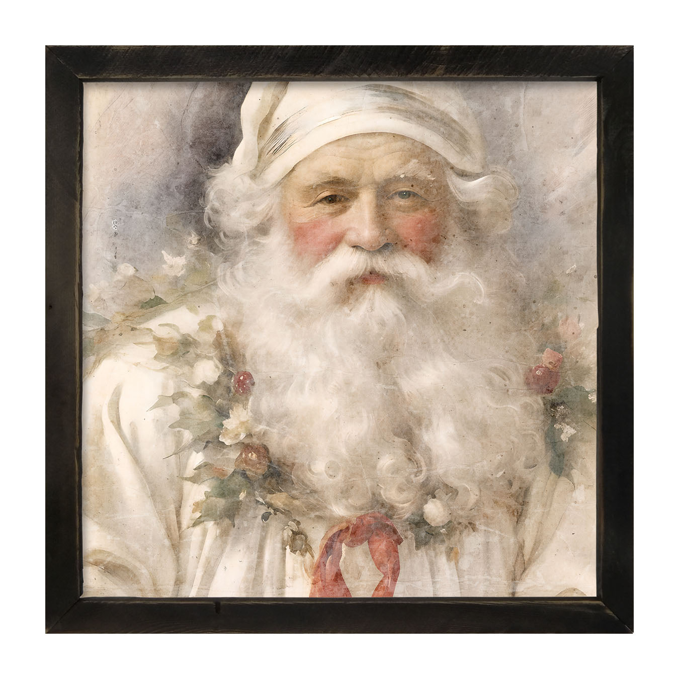 White Background Santa 2 - Framed art