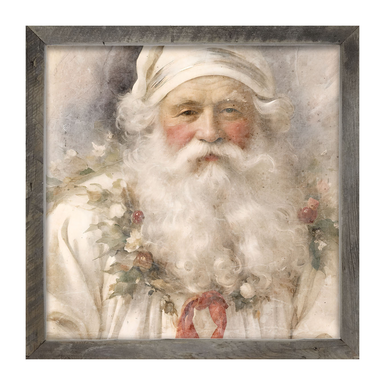 White Background Santa 2 - Framed art