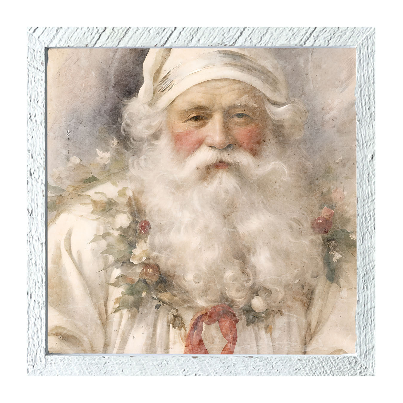 White Background Santa 2 - Framed art