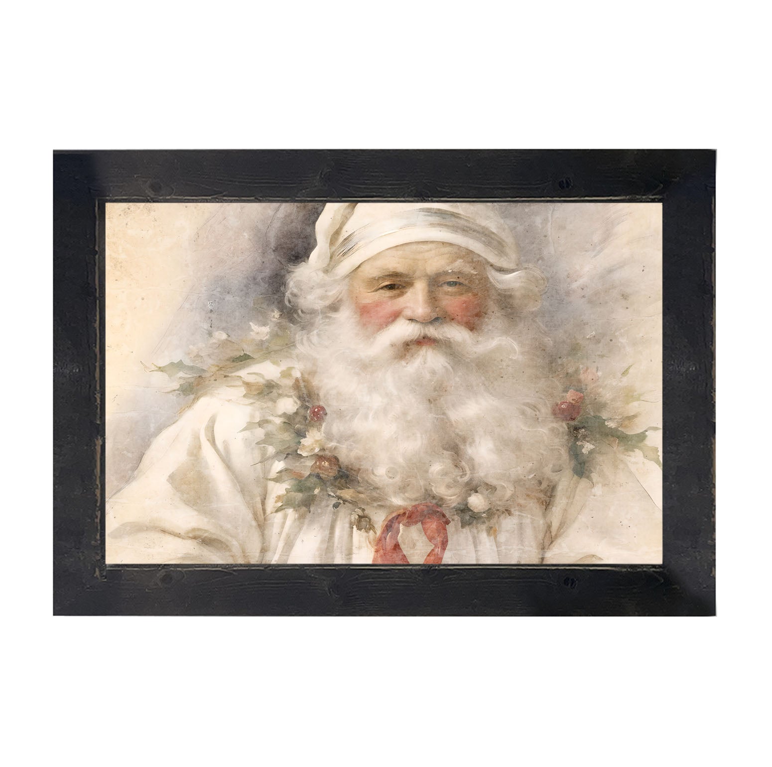 White Background Santa 2 - Framed art