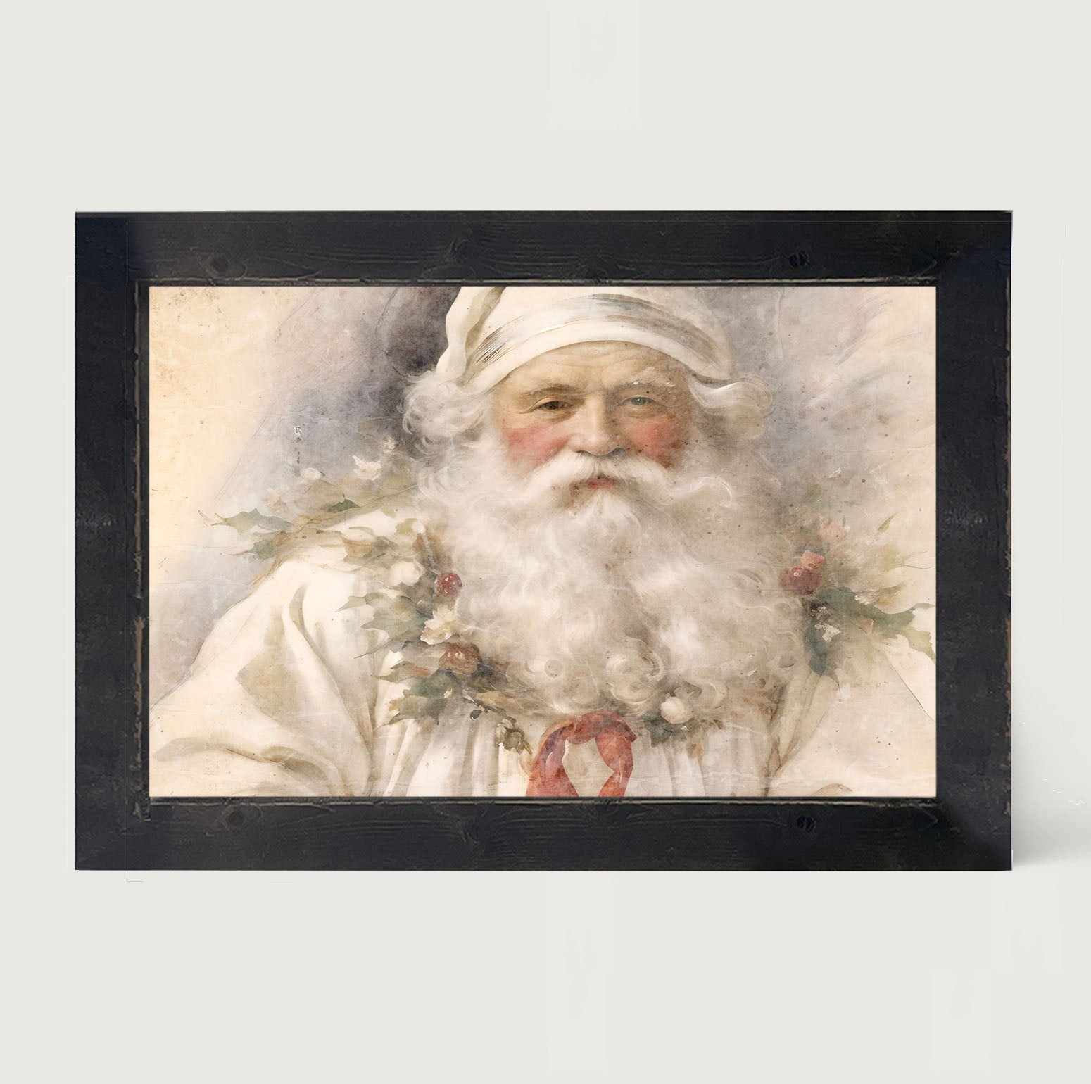 White Background Santa 2 - Framed art