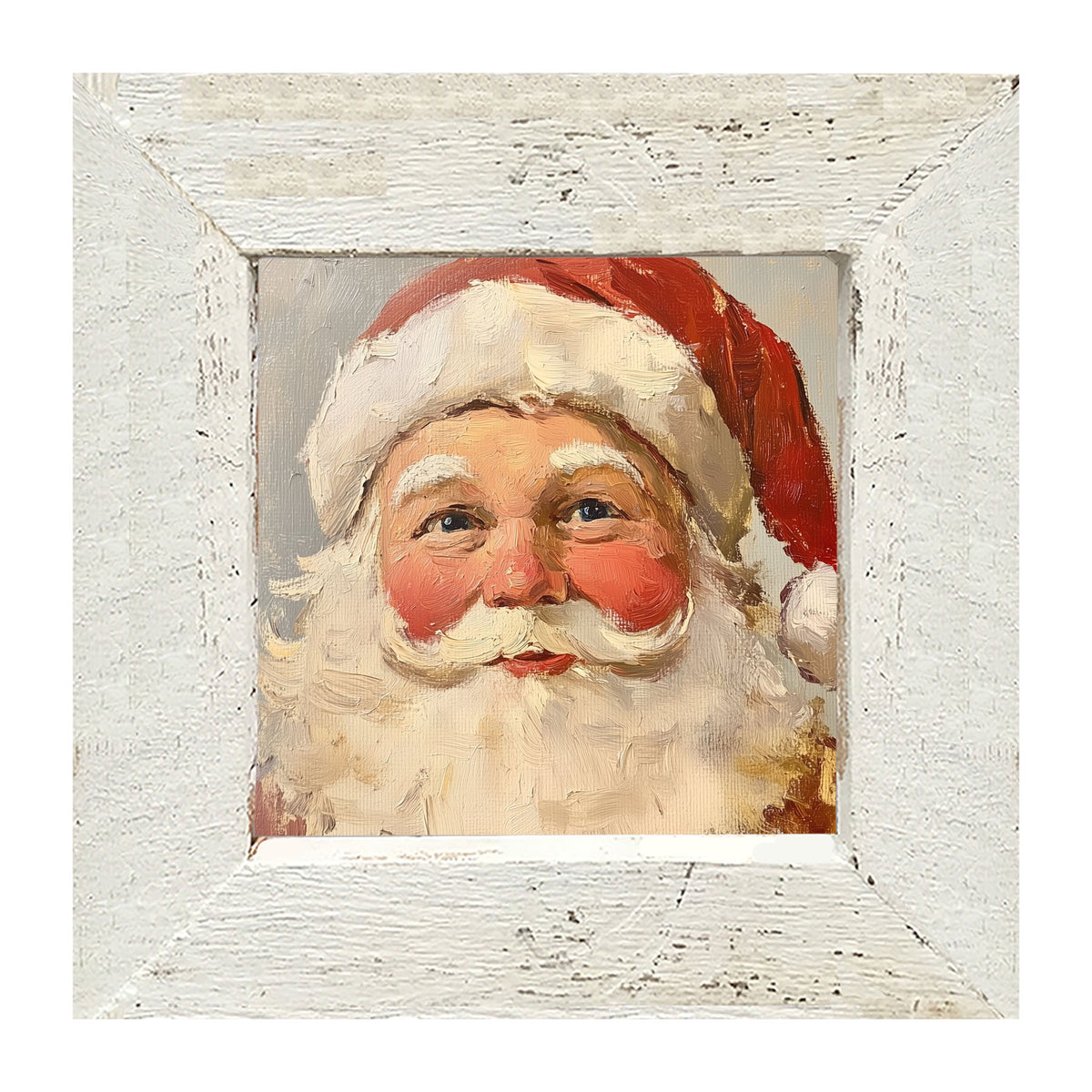 Santa Serenely Smiling - Framed Art