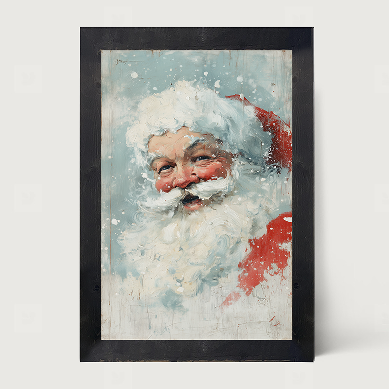 Snowy Santa Laughing