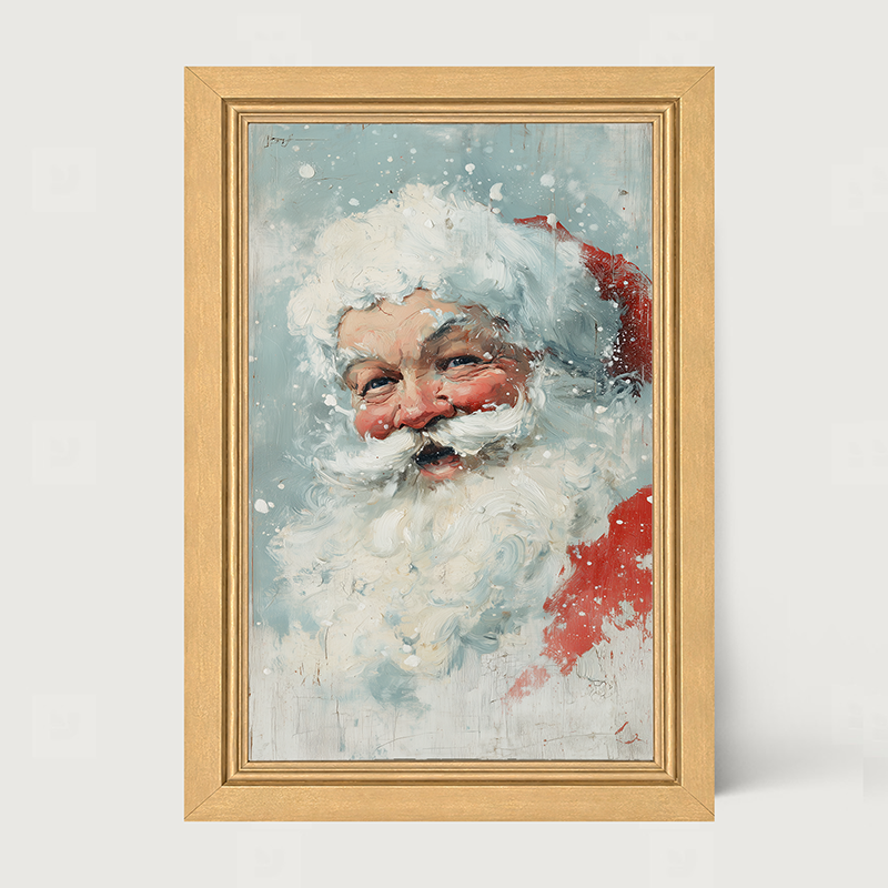 Snowy Santa Laughing