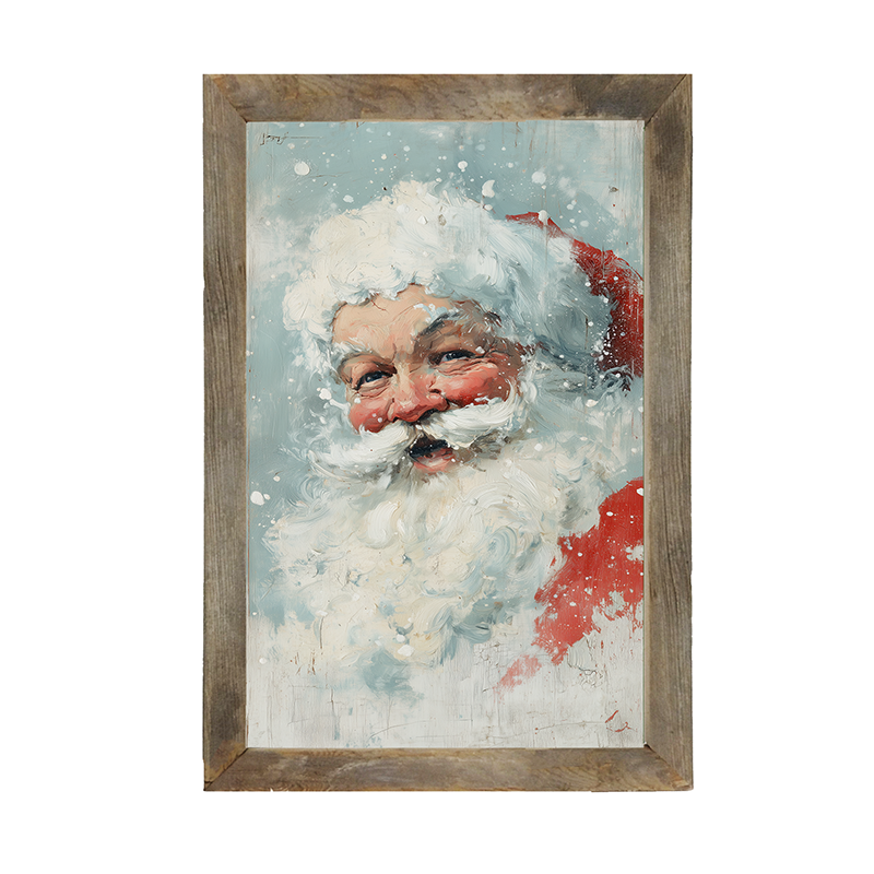 Snowy Santa Laughing