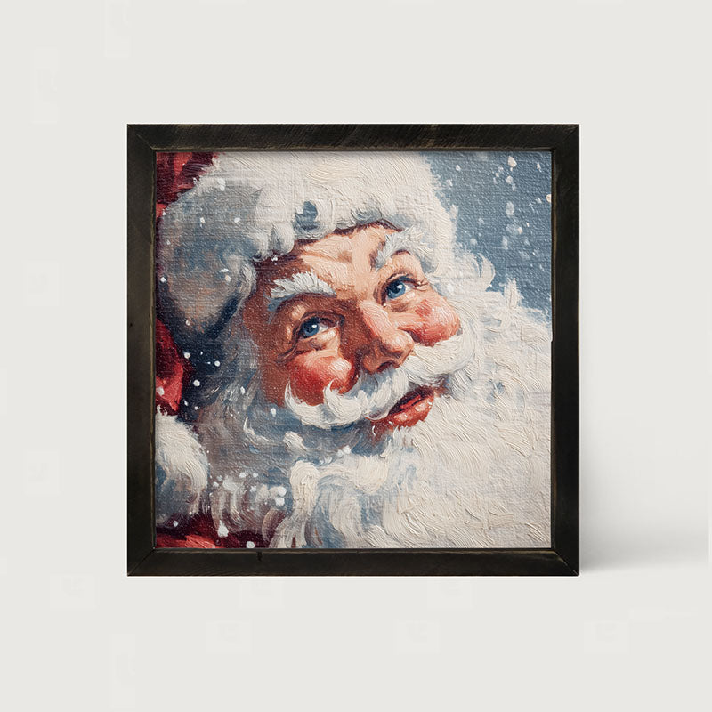 Snowy Santa Smiling