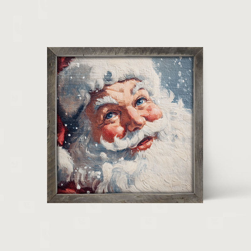 Snowy Santa Smiling