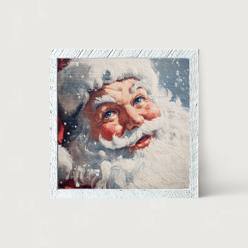 Snowy Santa Smiling
