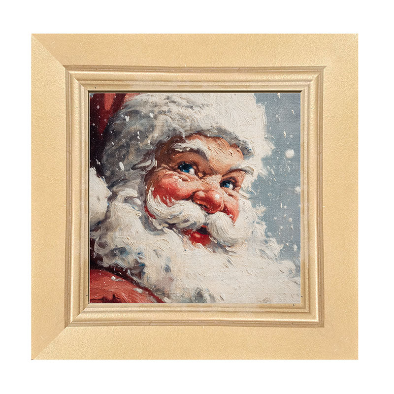 Snowy Santa being Jolly - Framed Art