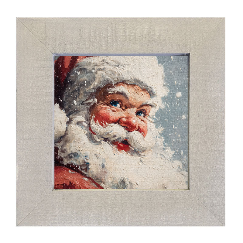 Snowy Santa being Jolly - Framed Art