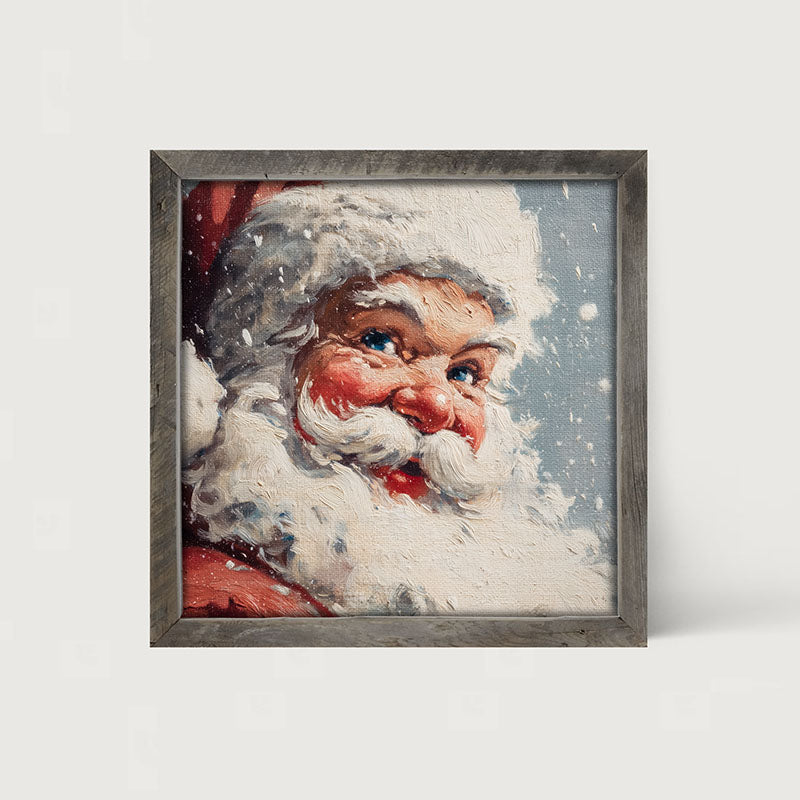 Snowy Santa being Jolly