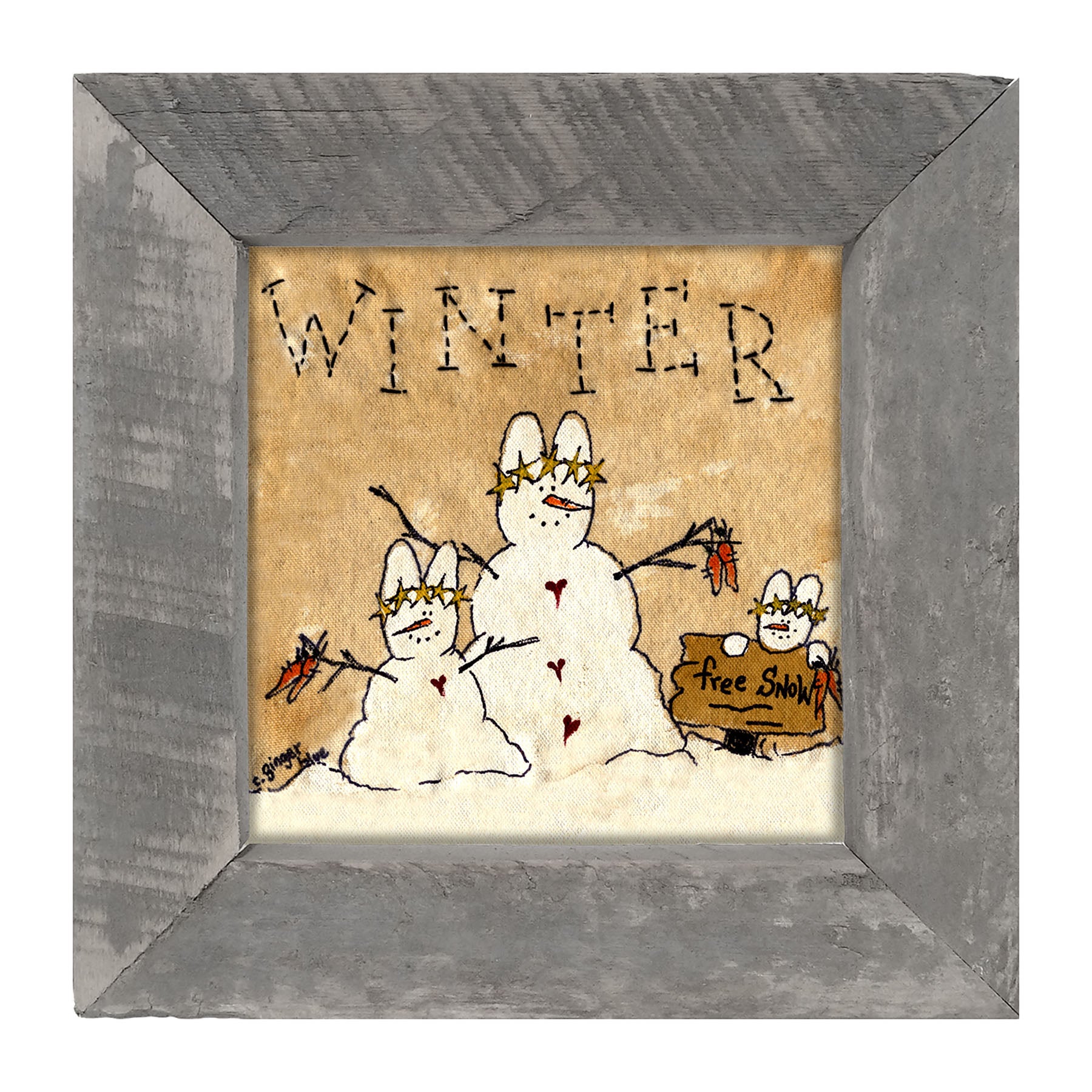 Winter Bunny - Framed art