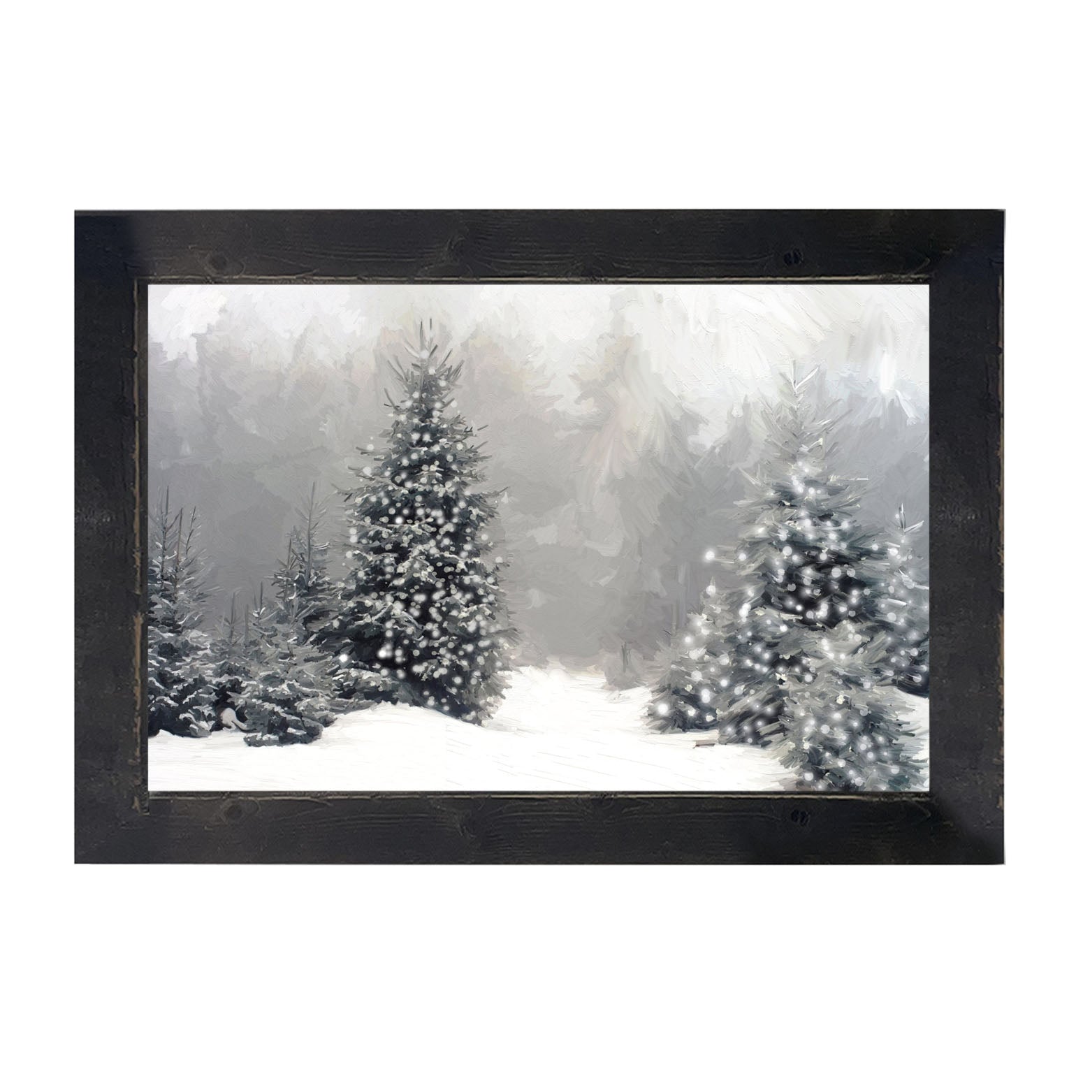 Black and White Trees - Framed art