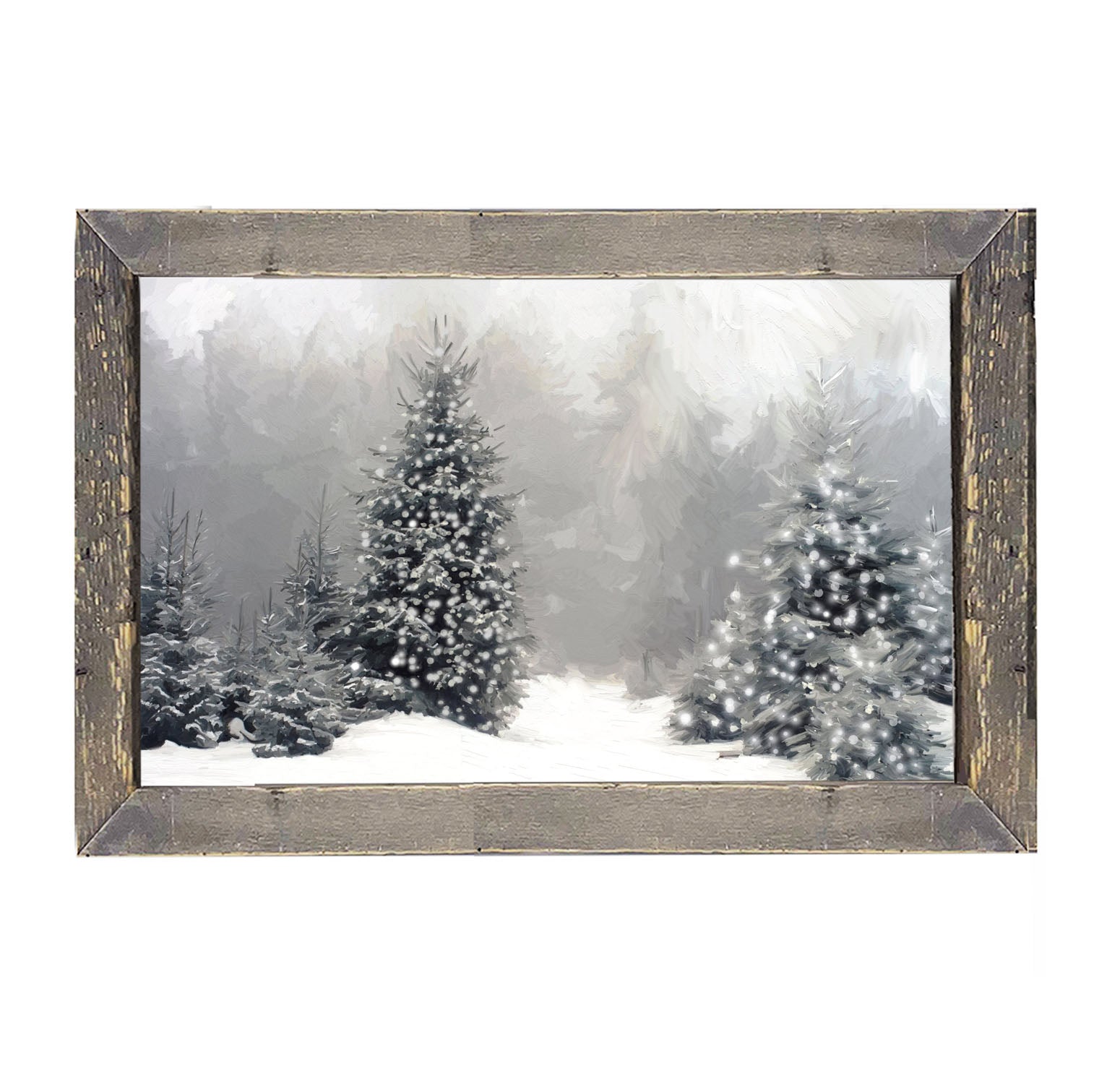 Black and White Trees - Framed art