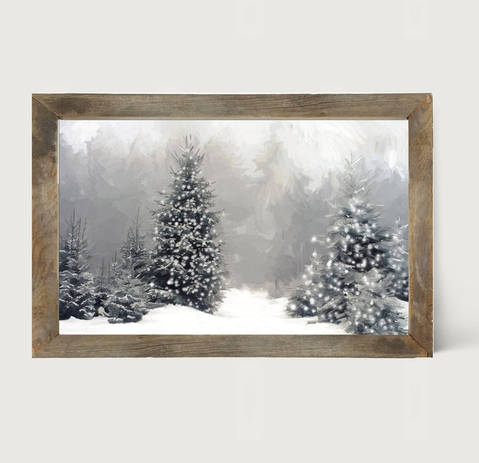 Black and White Trees - Framed art