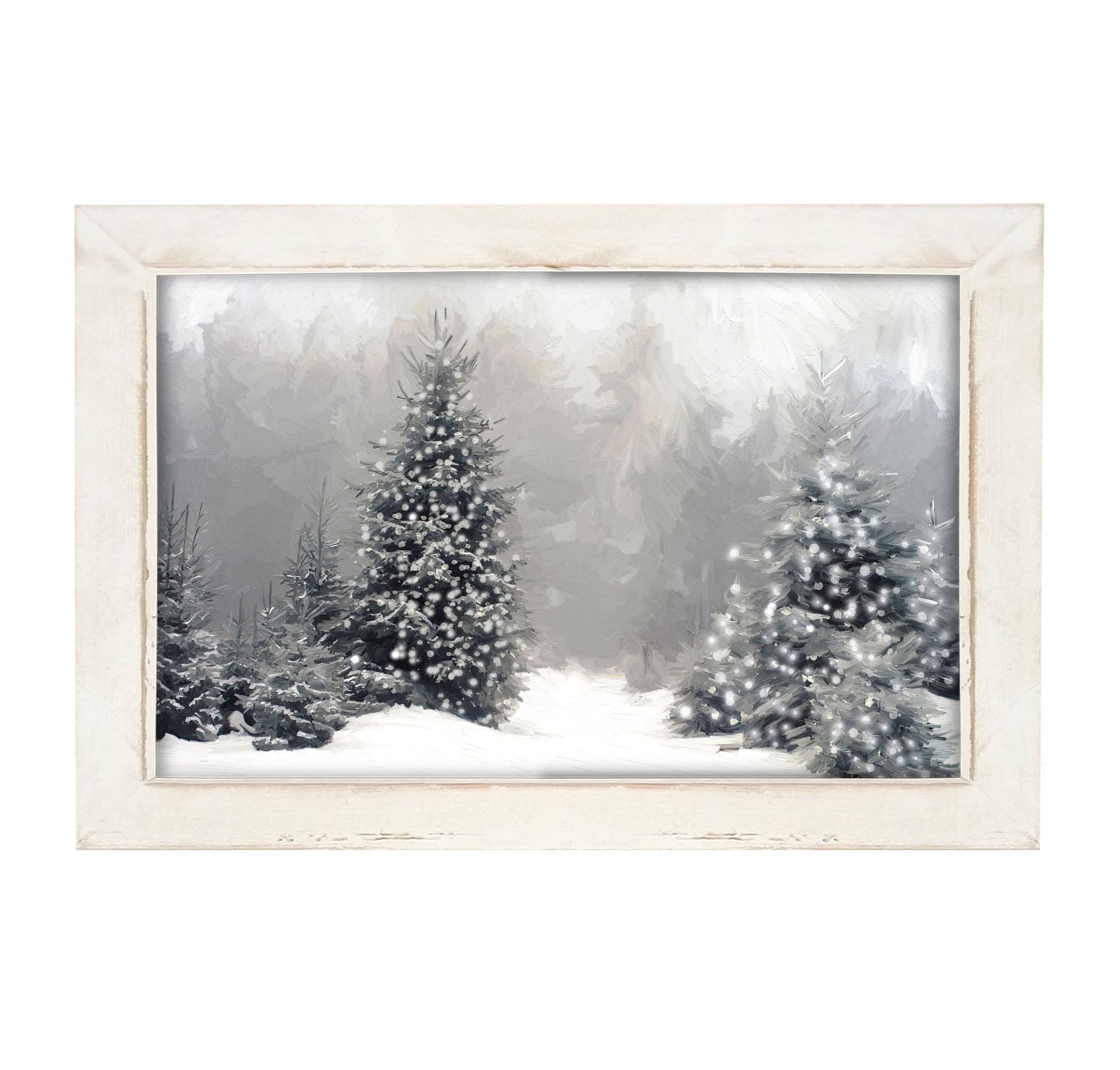 Black and White Trees - Framed art