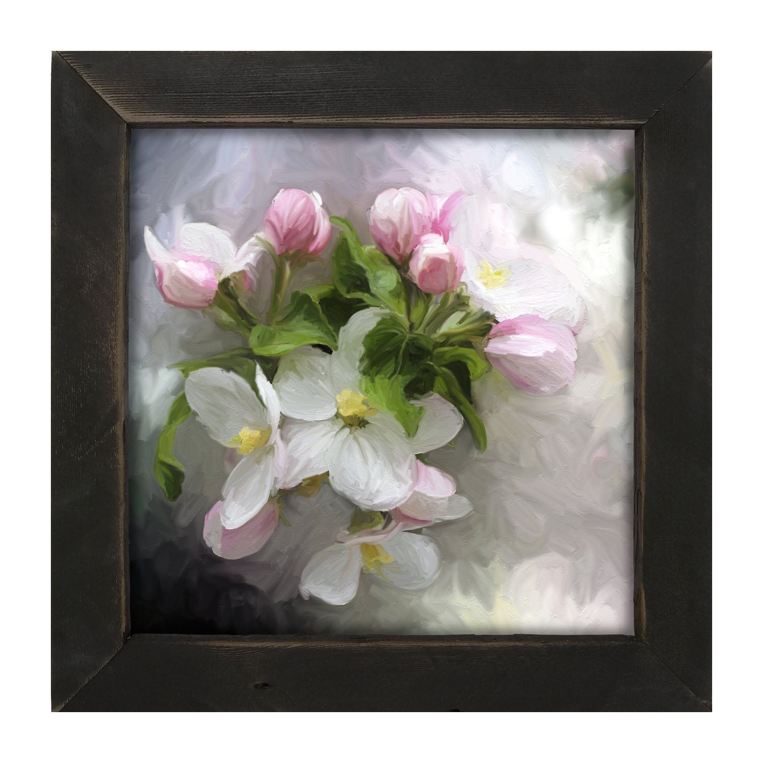 White and Pink Blooms- Framed art