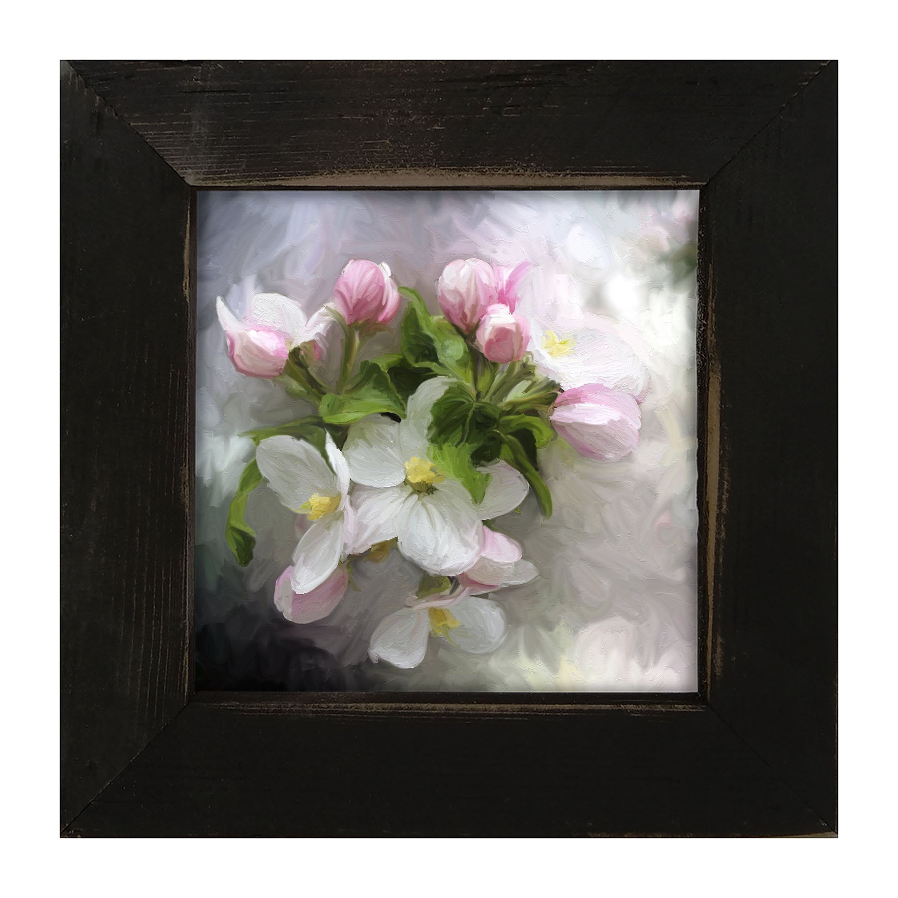 White and Pink Blooms- Framed art