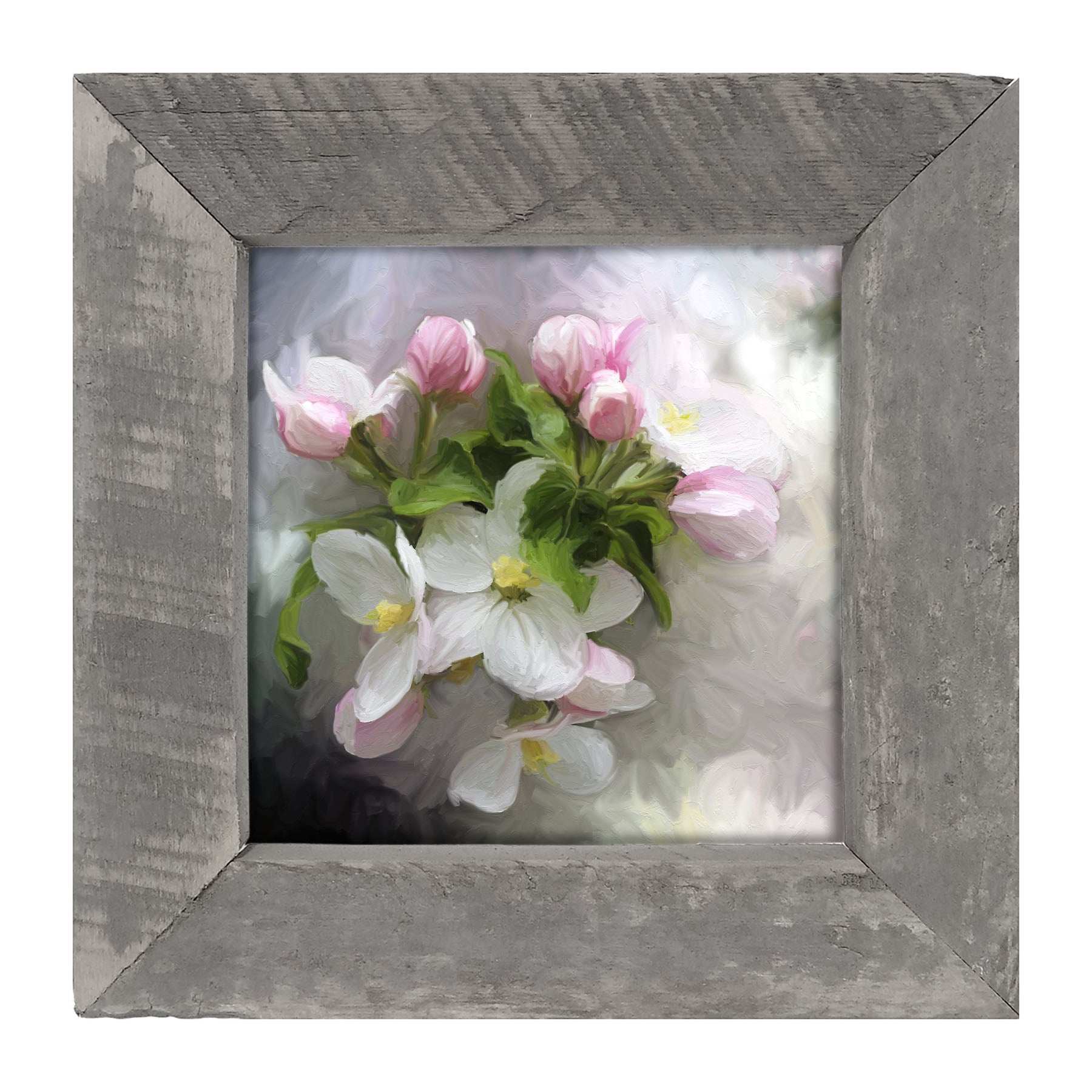 White and Pink Blooms- Framed art