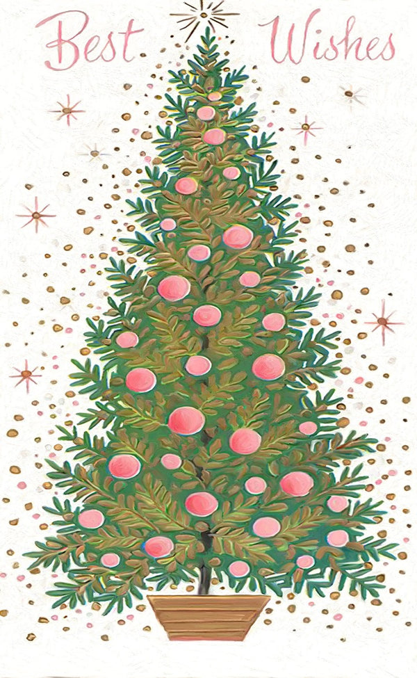 Tree pink ornaments