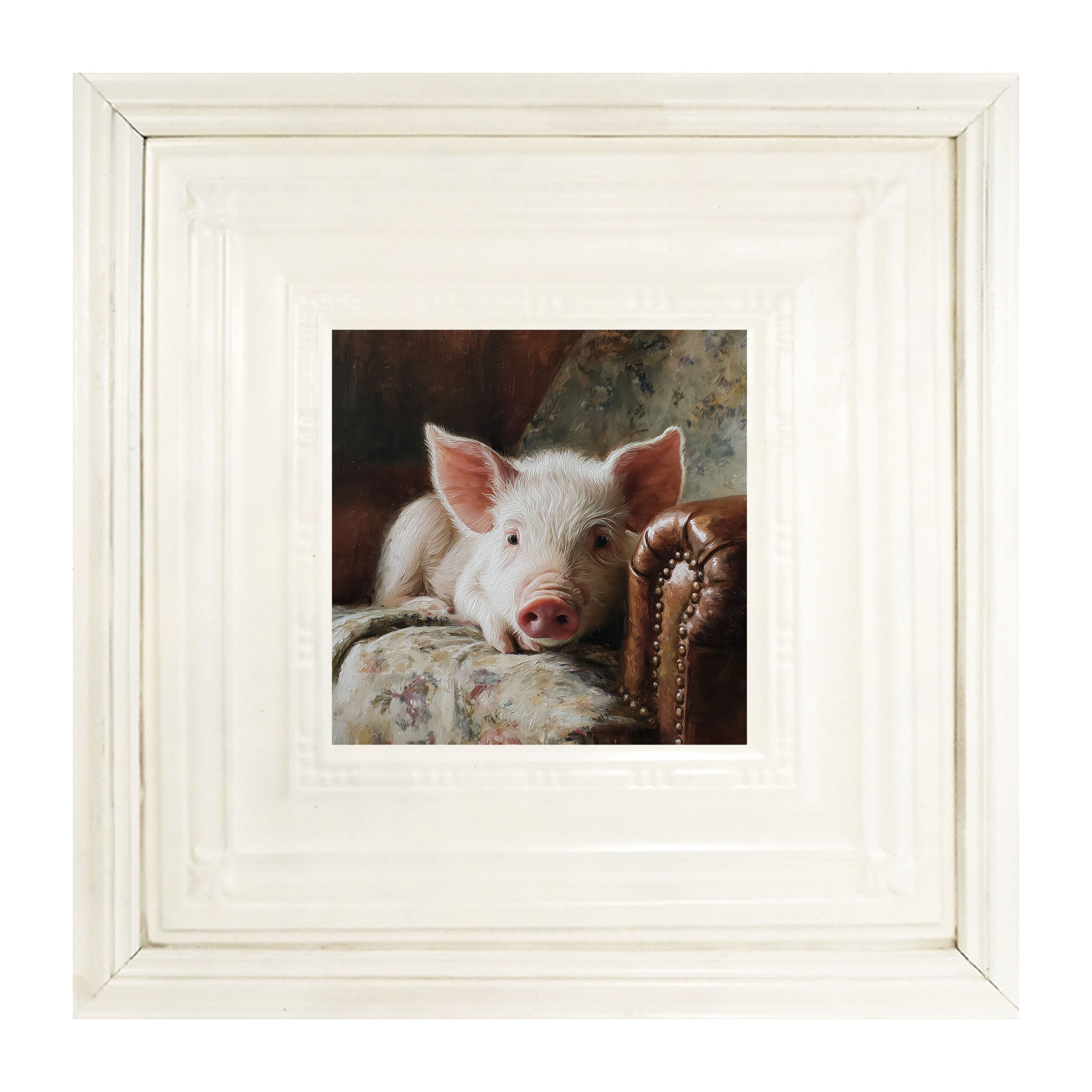 Armchair with Pig