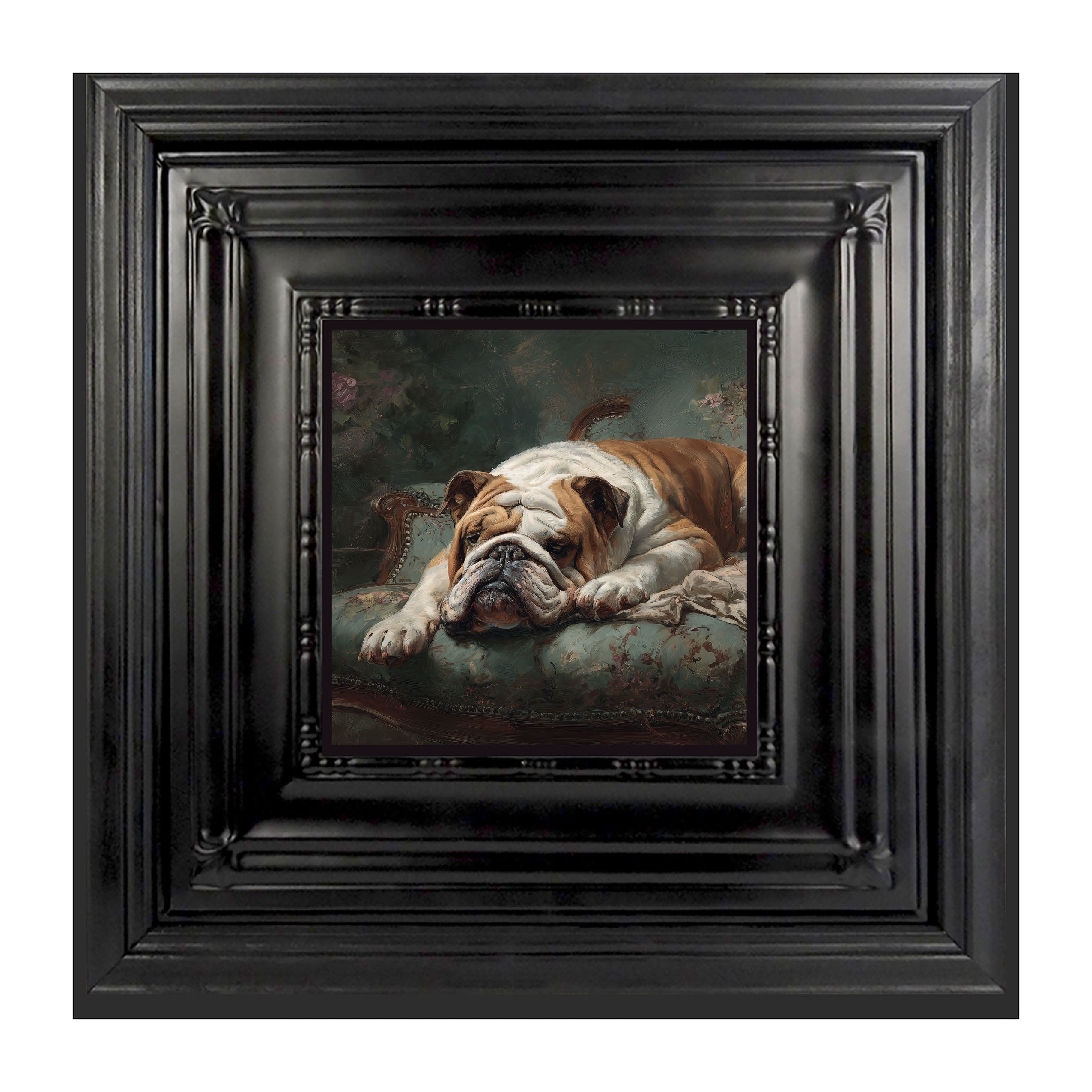 Armchair with Bulldog