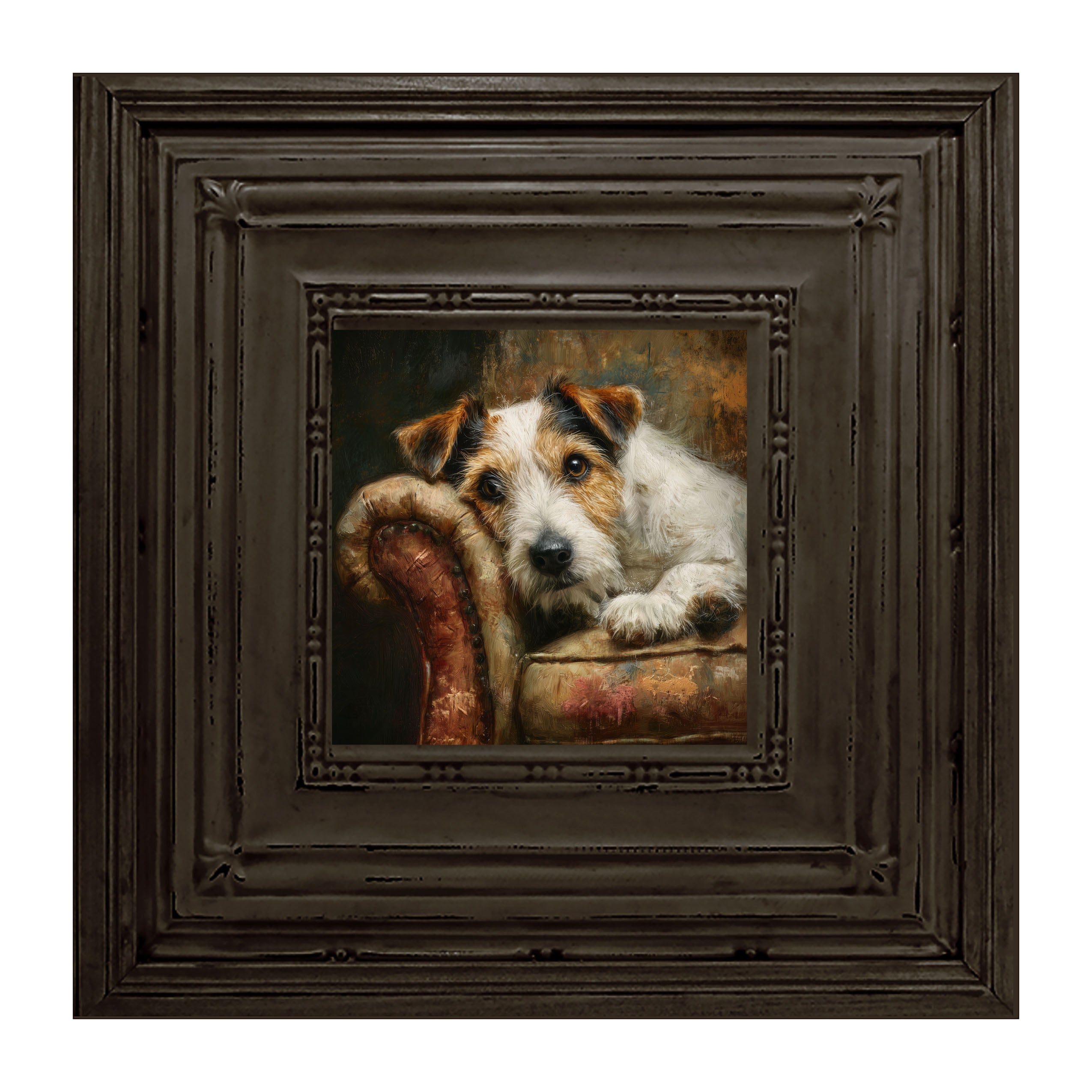 Armchair with Jack Russell