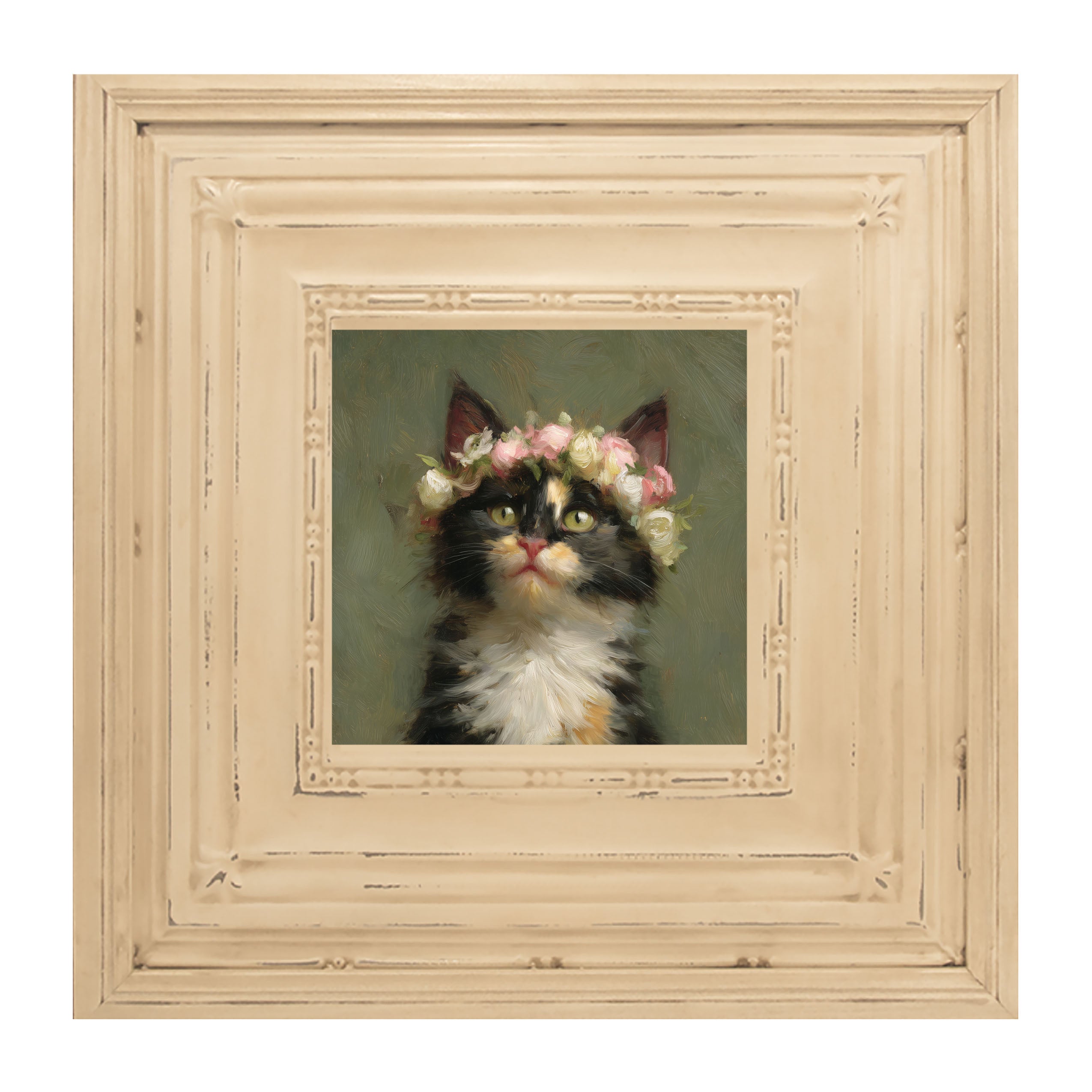 Spring Season Calico Cat