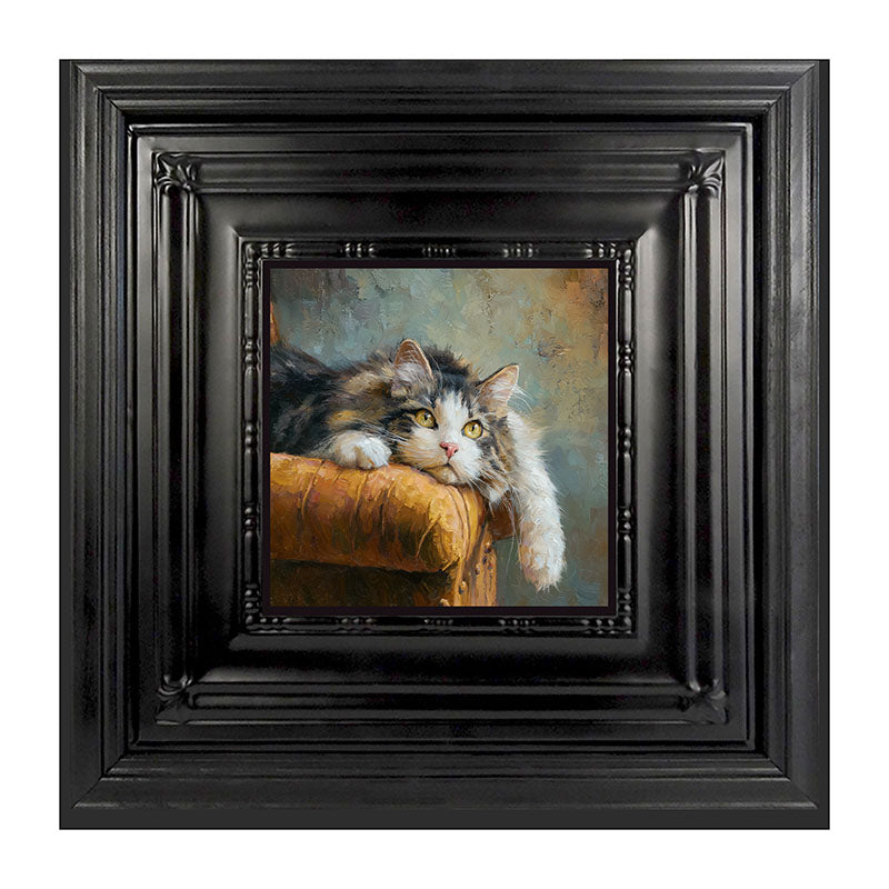 Armchair with Lounging Cat