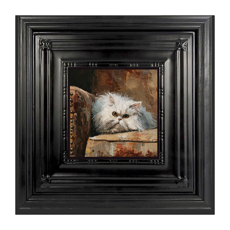 Armchair with Persian Cat Resting