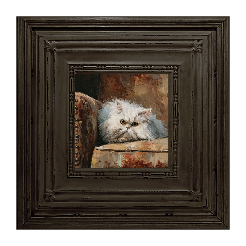 Armchair with Persian Cat Resting