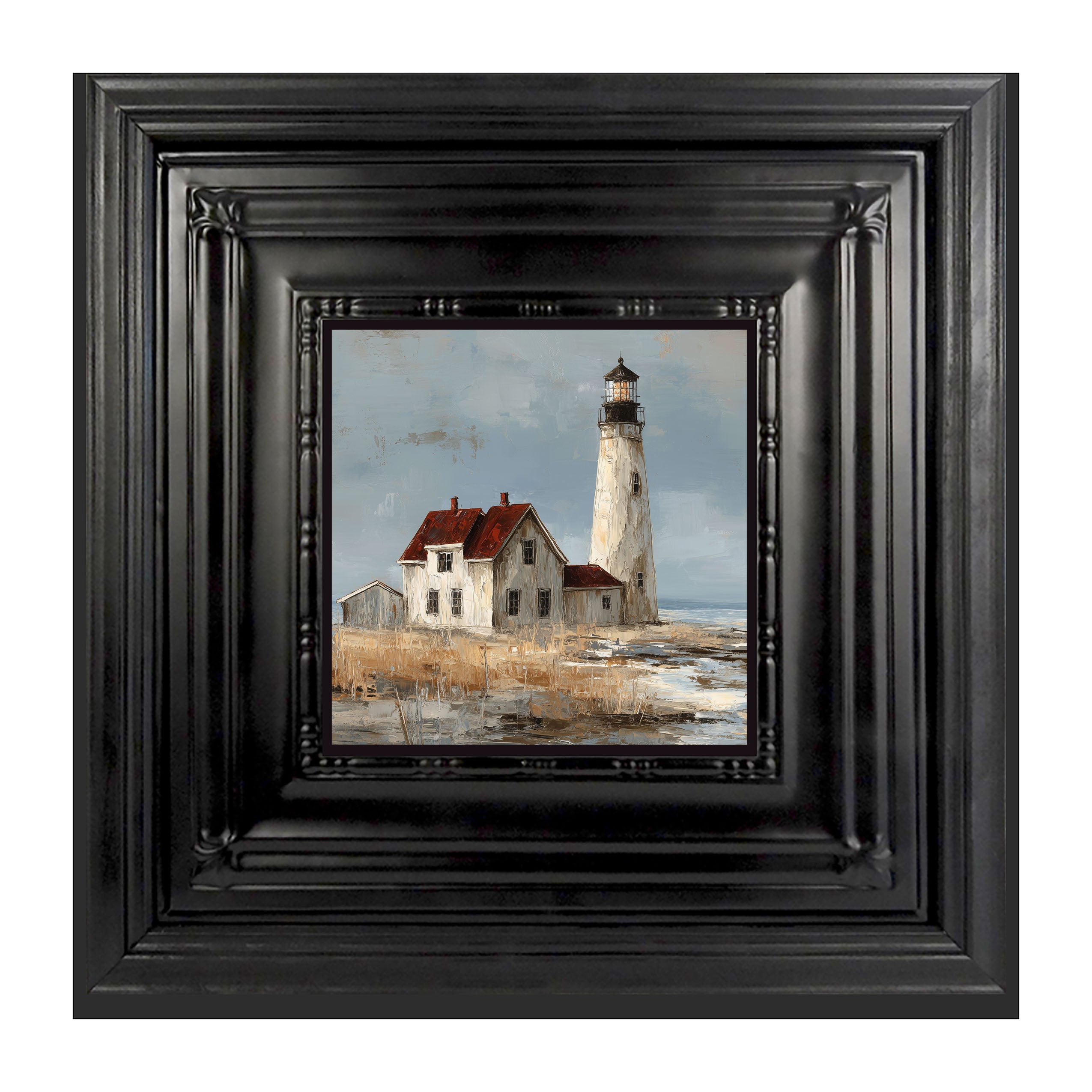 Ocean Island - Lighthouse with Red Roof