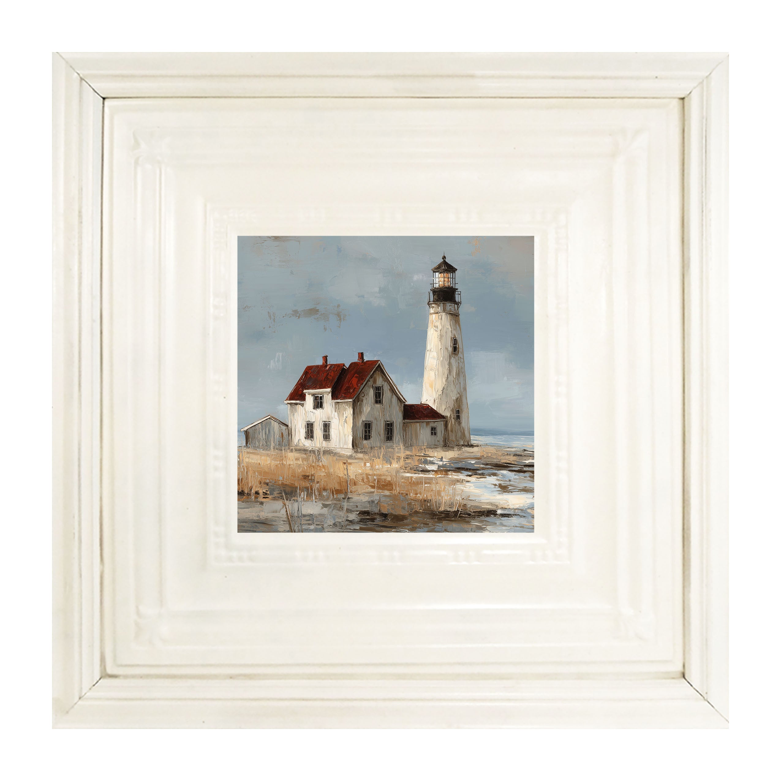 Ocean Island - Lighthouse with Red Roof