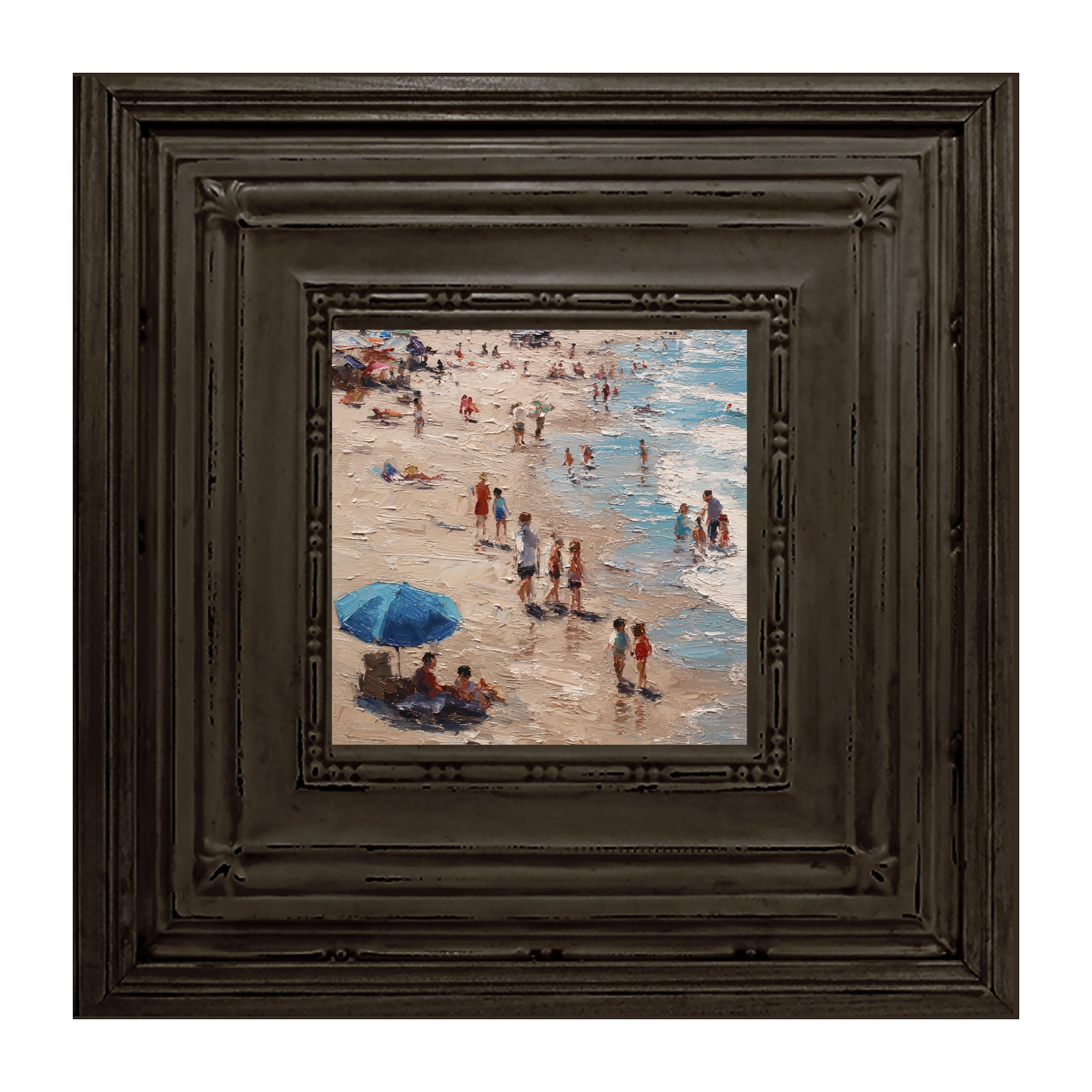 Beach Time - Blue Umbrella