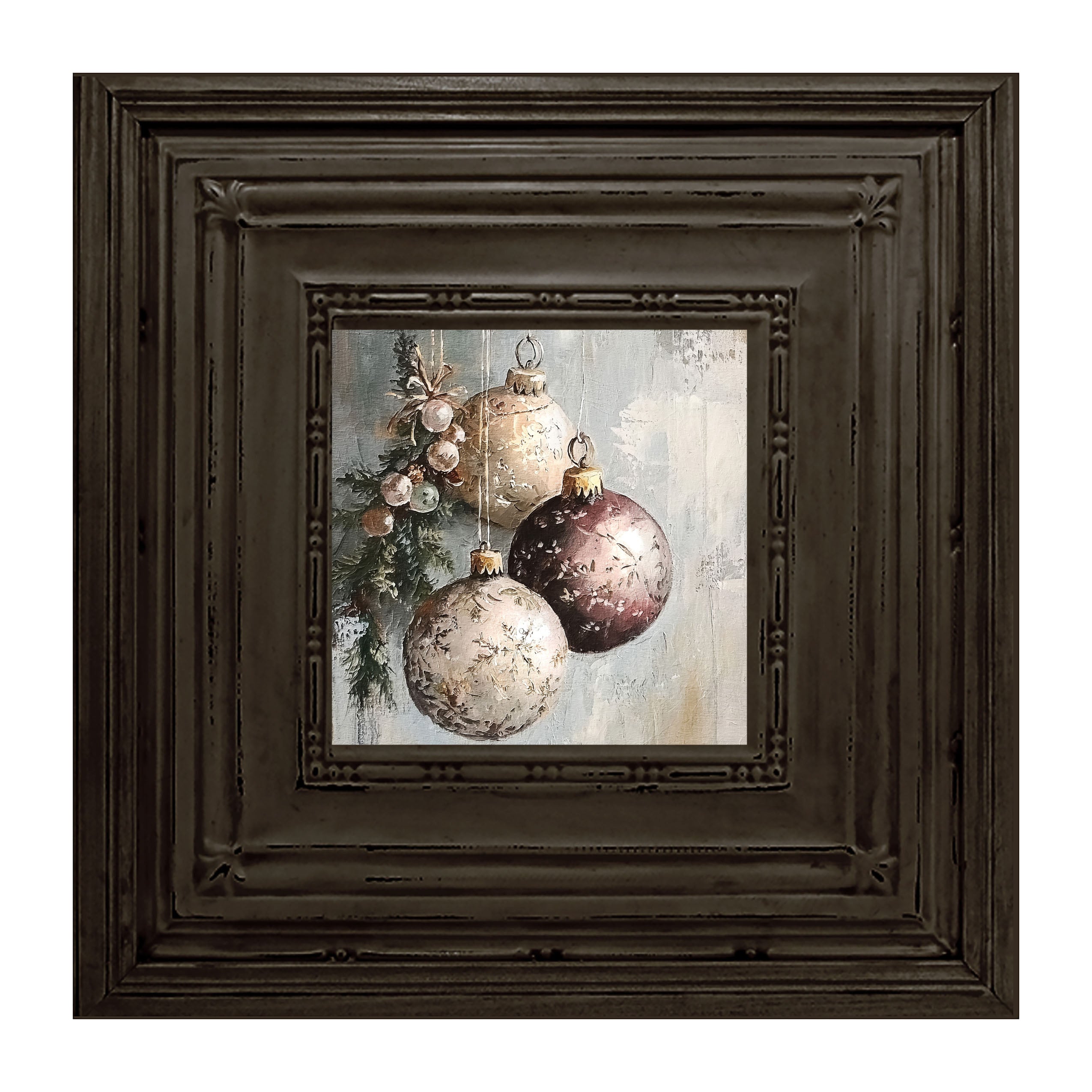 Pine Sprig with Ornaments