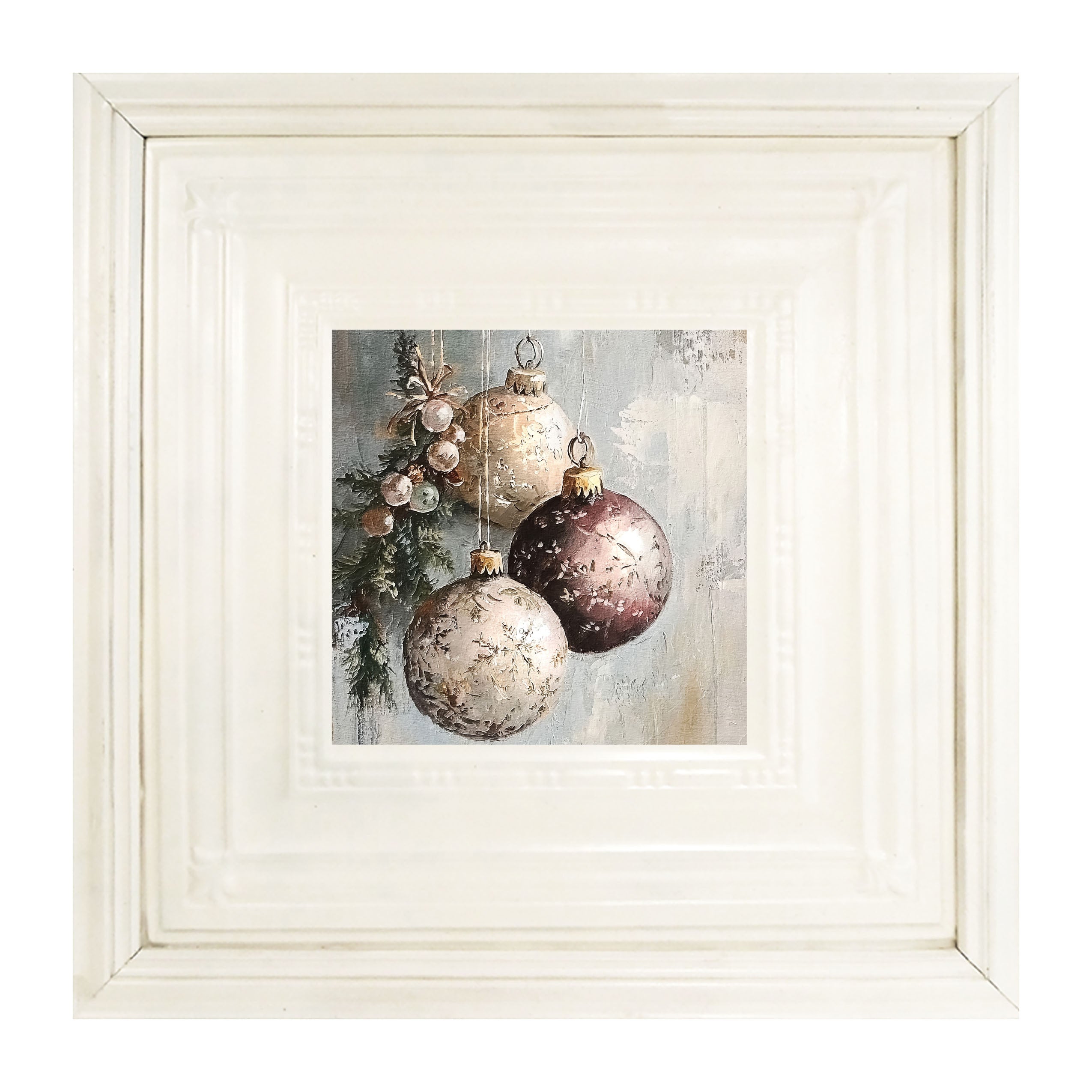Pine Sprig with Ornaments