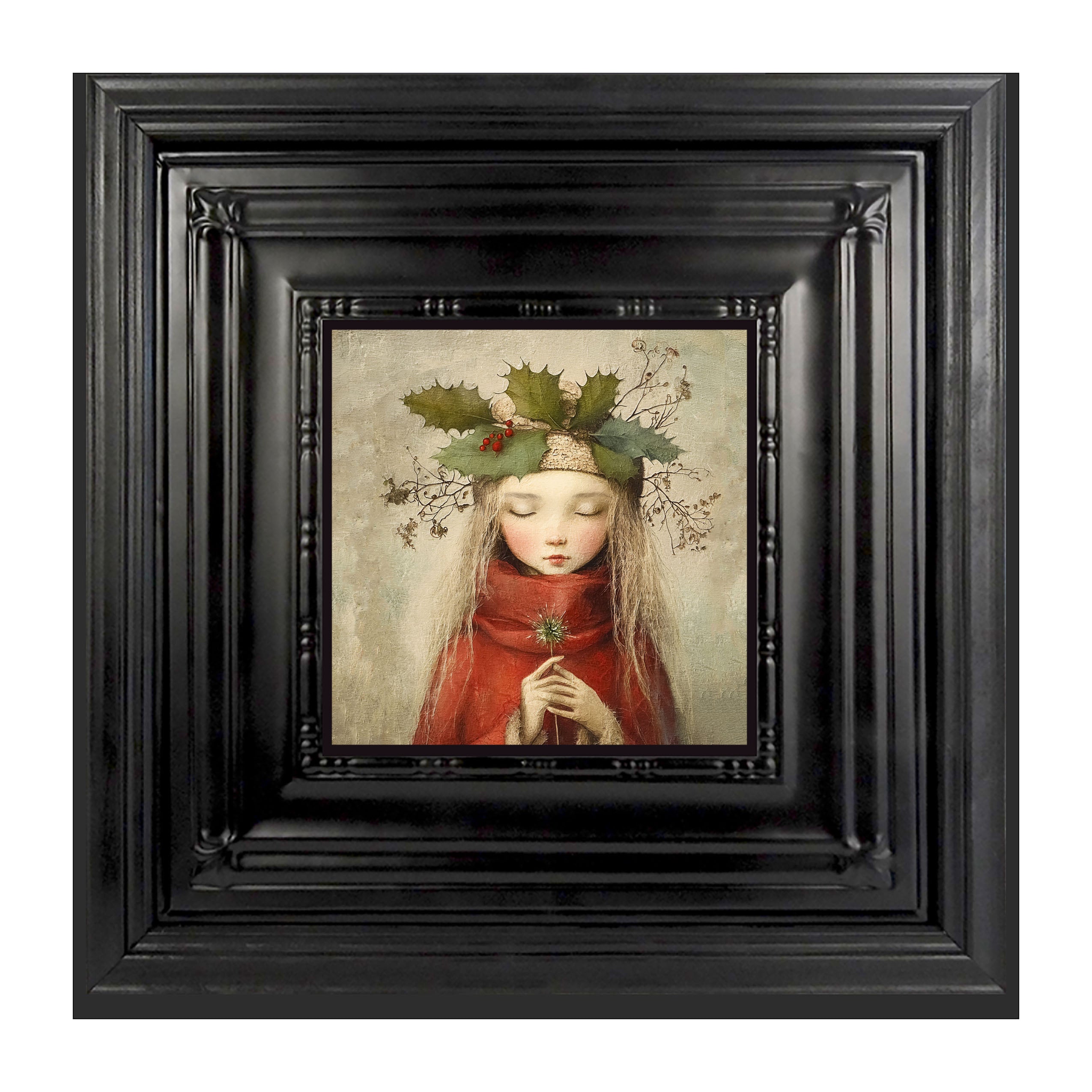 Rustic Christmas girl