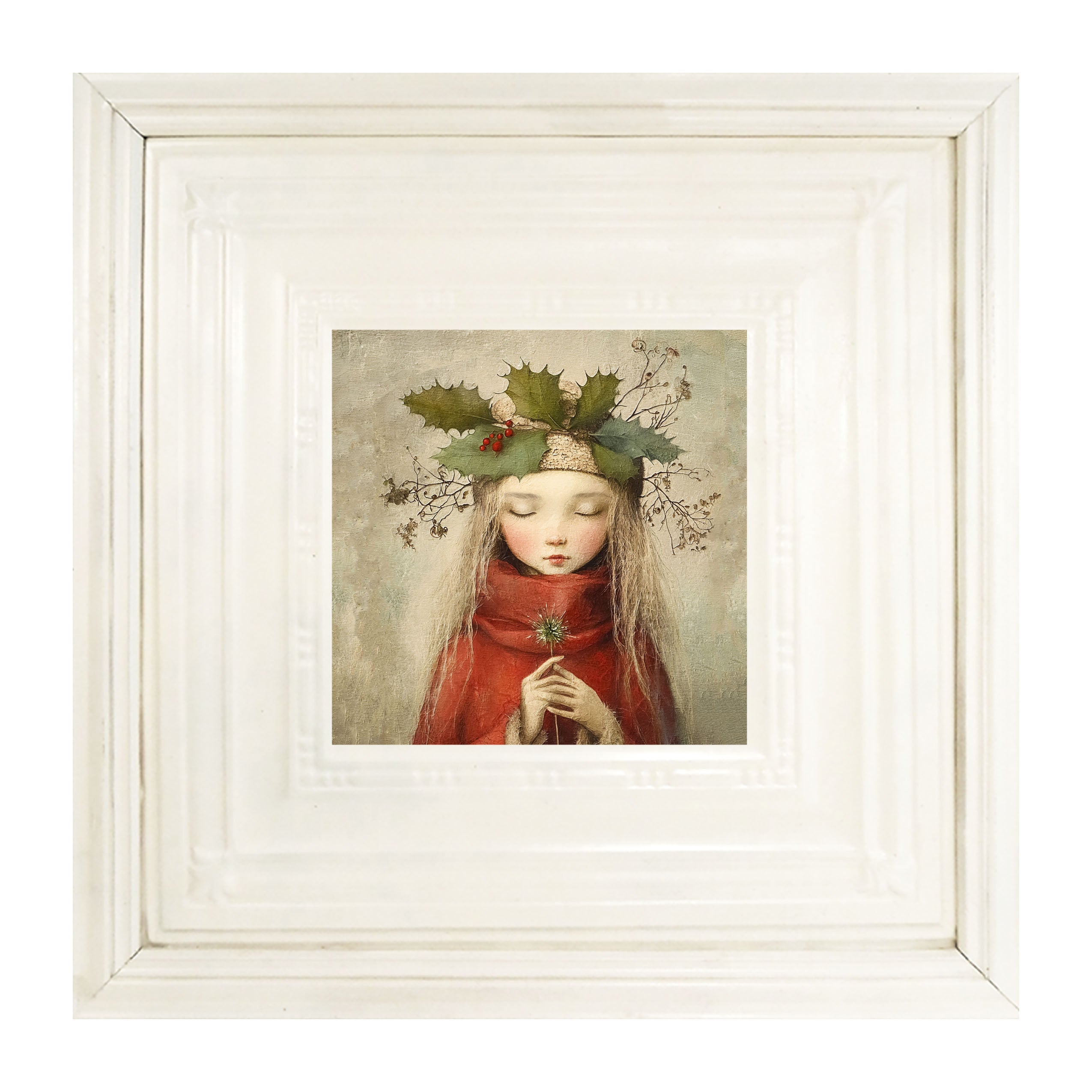 Rustic Christmas girl