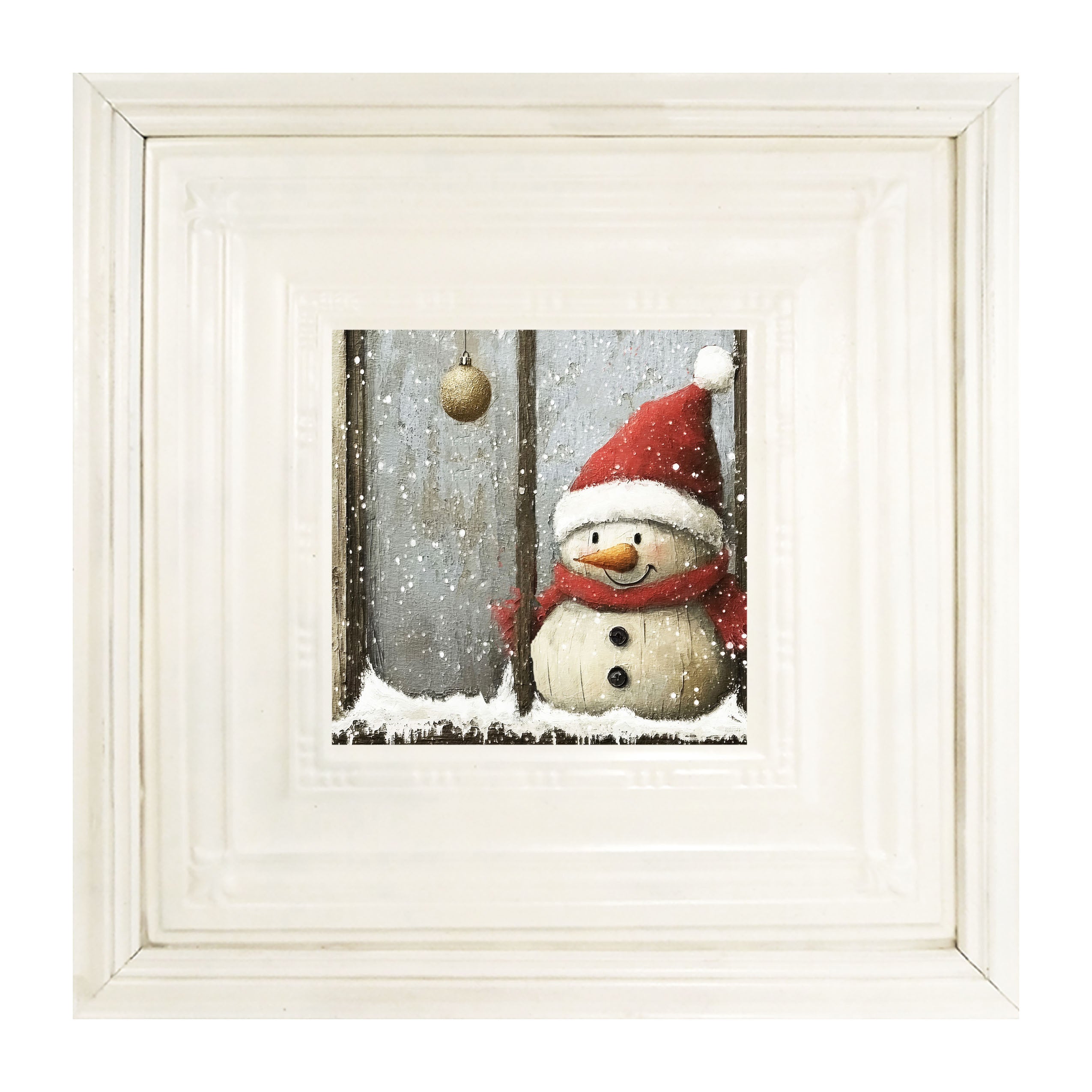 Snowman with Ornaments