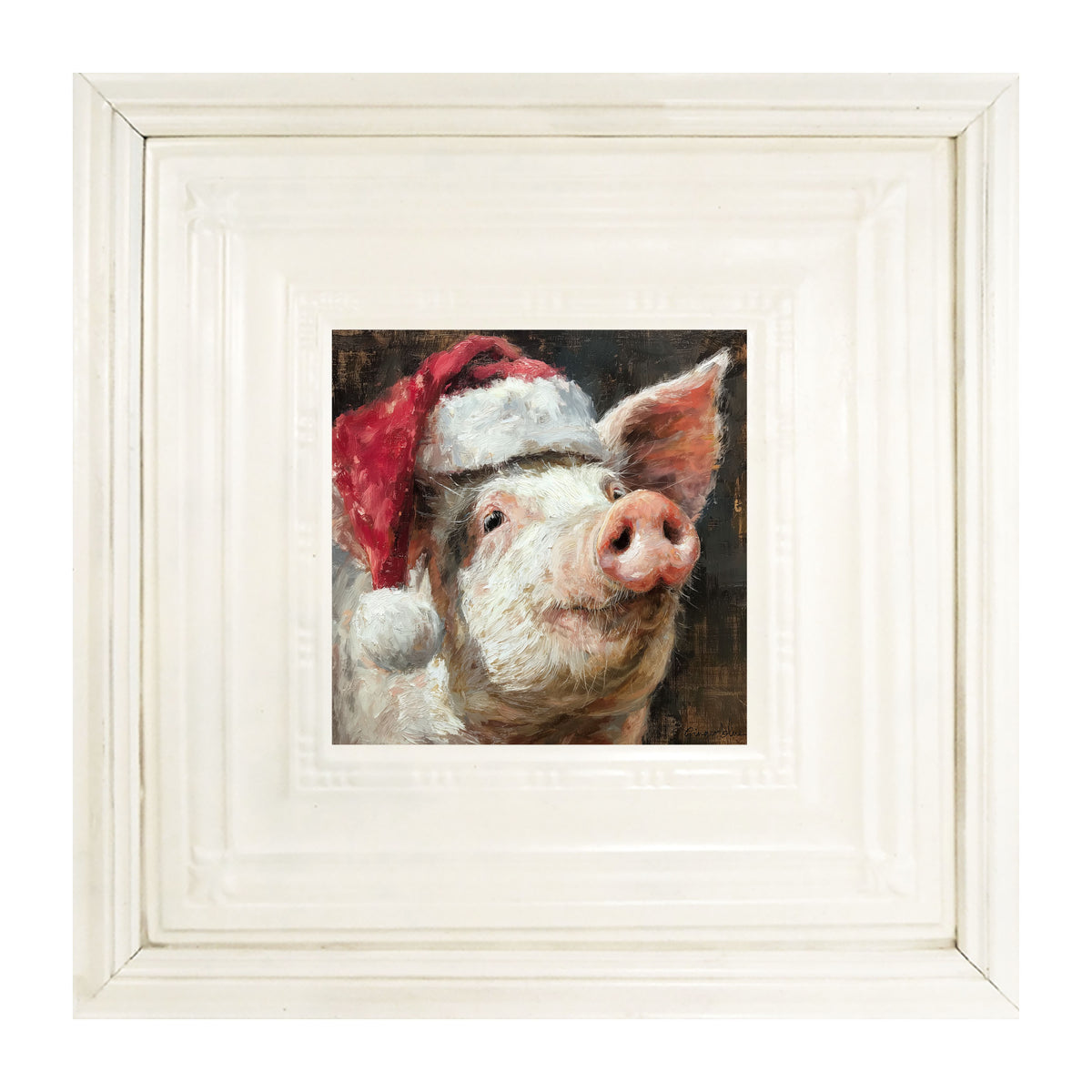 Santa Hat Pig