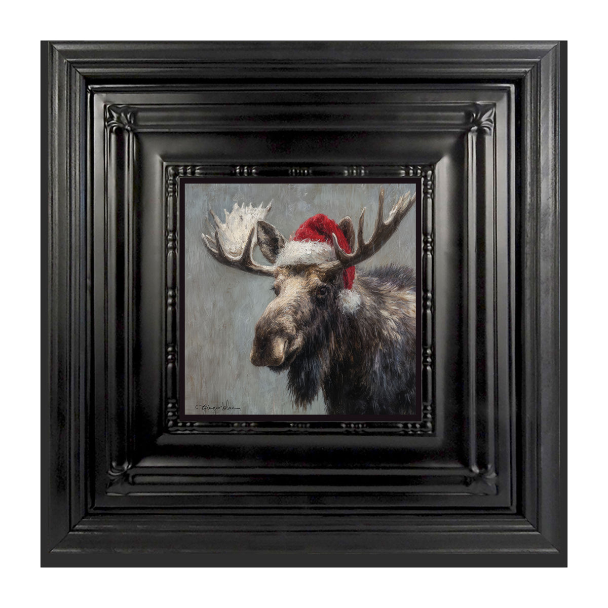 Santa Hat Moose