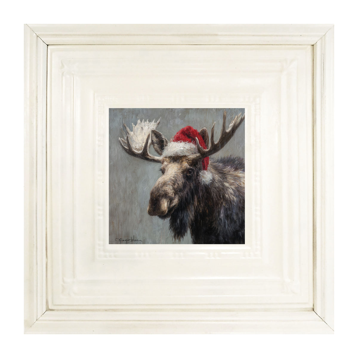 Santa Hat Moose