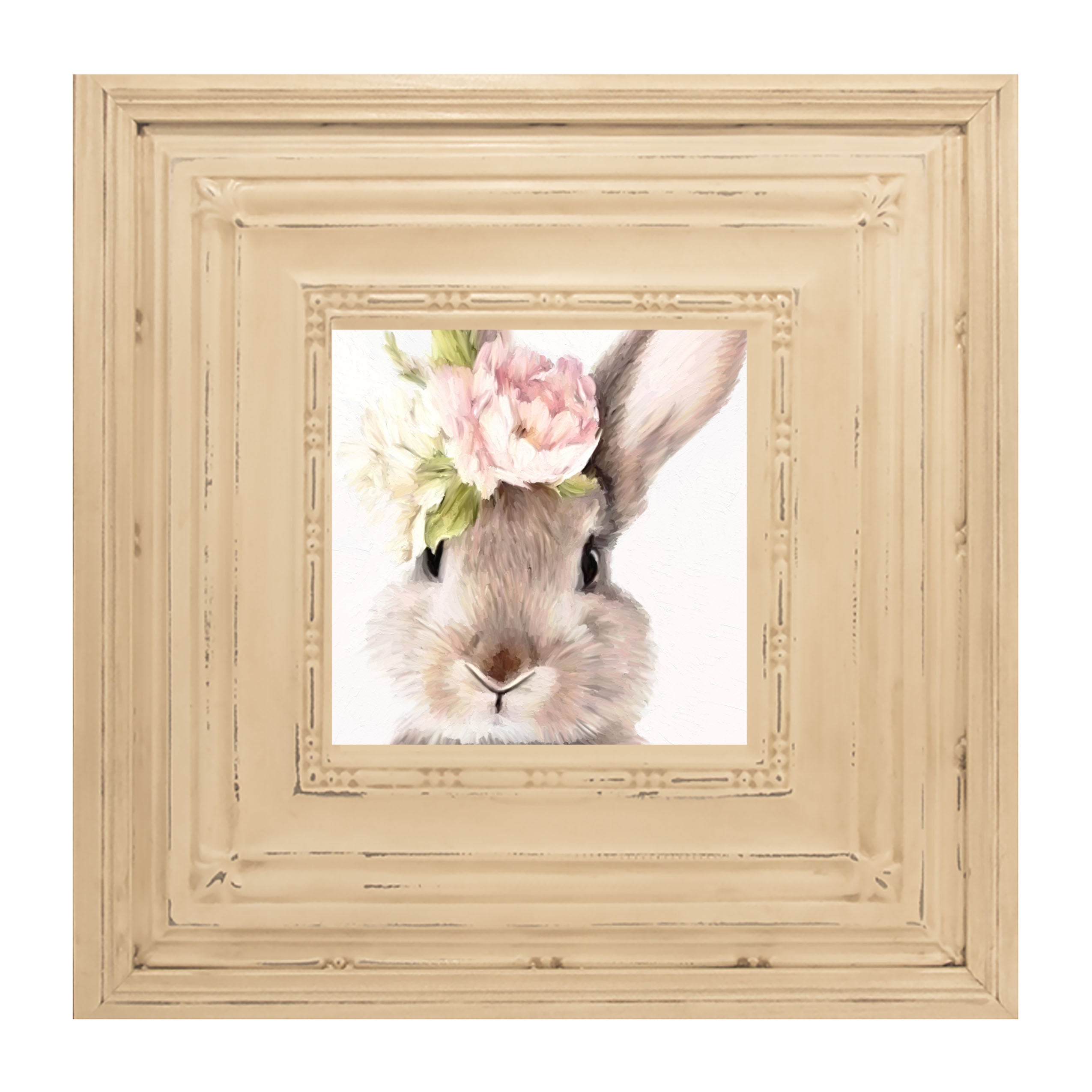 Bunny with Peonies